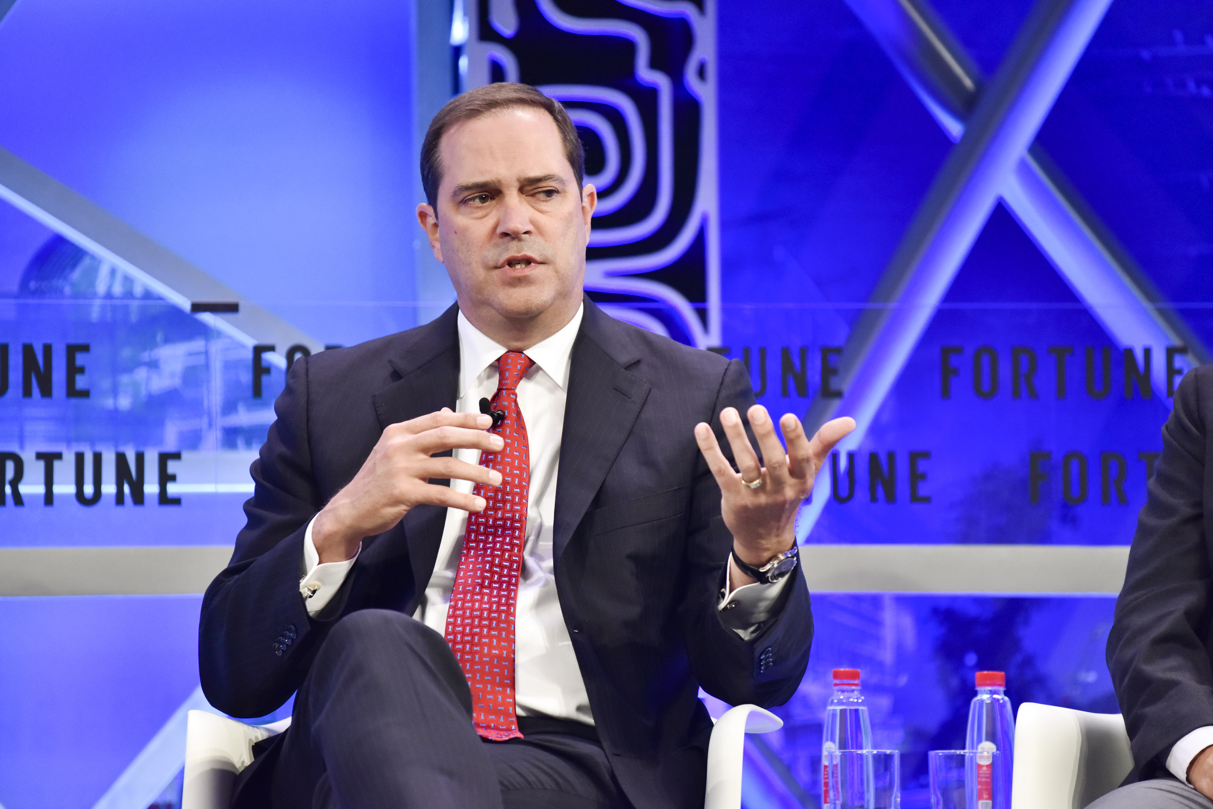 Chuck Robbins, CEO of Cisco Systems, appears at the Fortune Global Forum 2017 in Guangzhou, China.
