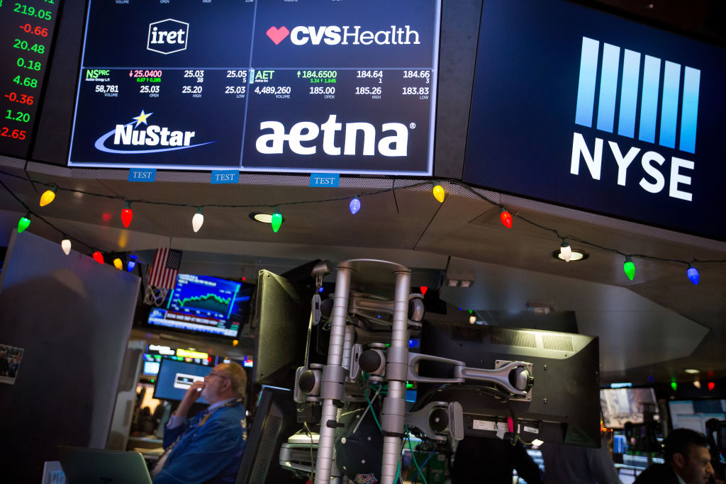 Trading On The Floor Of The NYSE As U.S. Tax Bill Has Traders Cheering