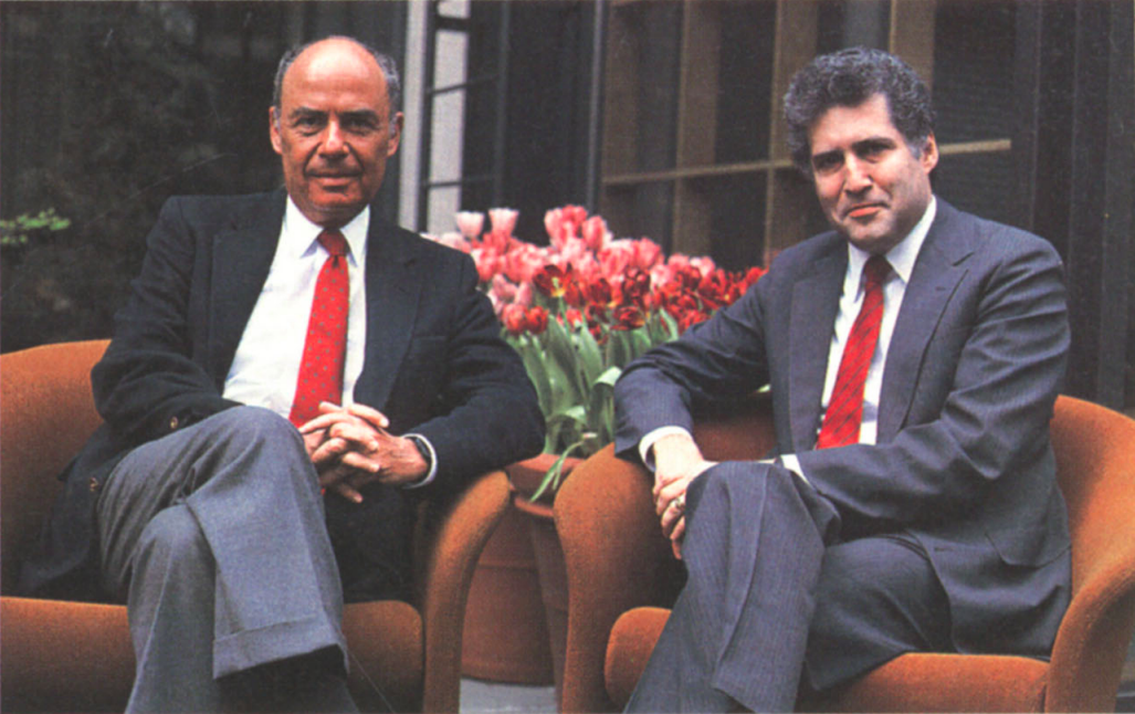 Marshall Loeb and William Rukeyser of Fortune in 1986.