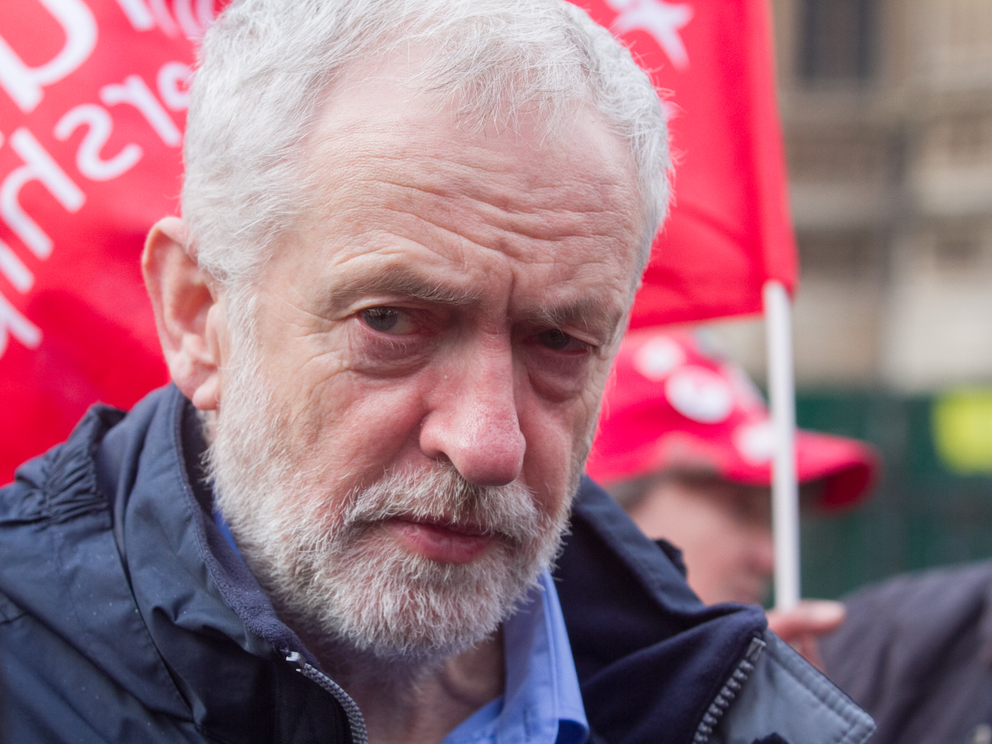 British Labour Leader Jeremy Corbyn At Universal Credit Rally In London