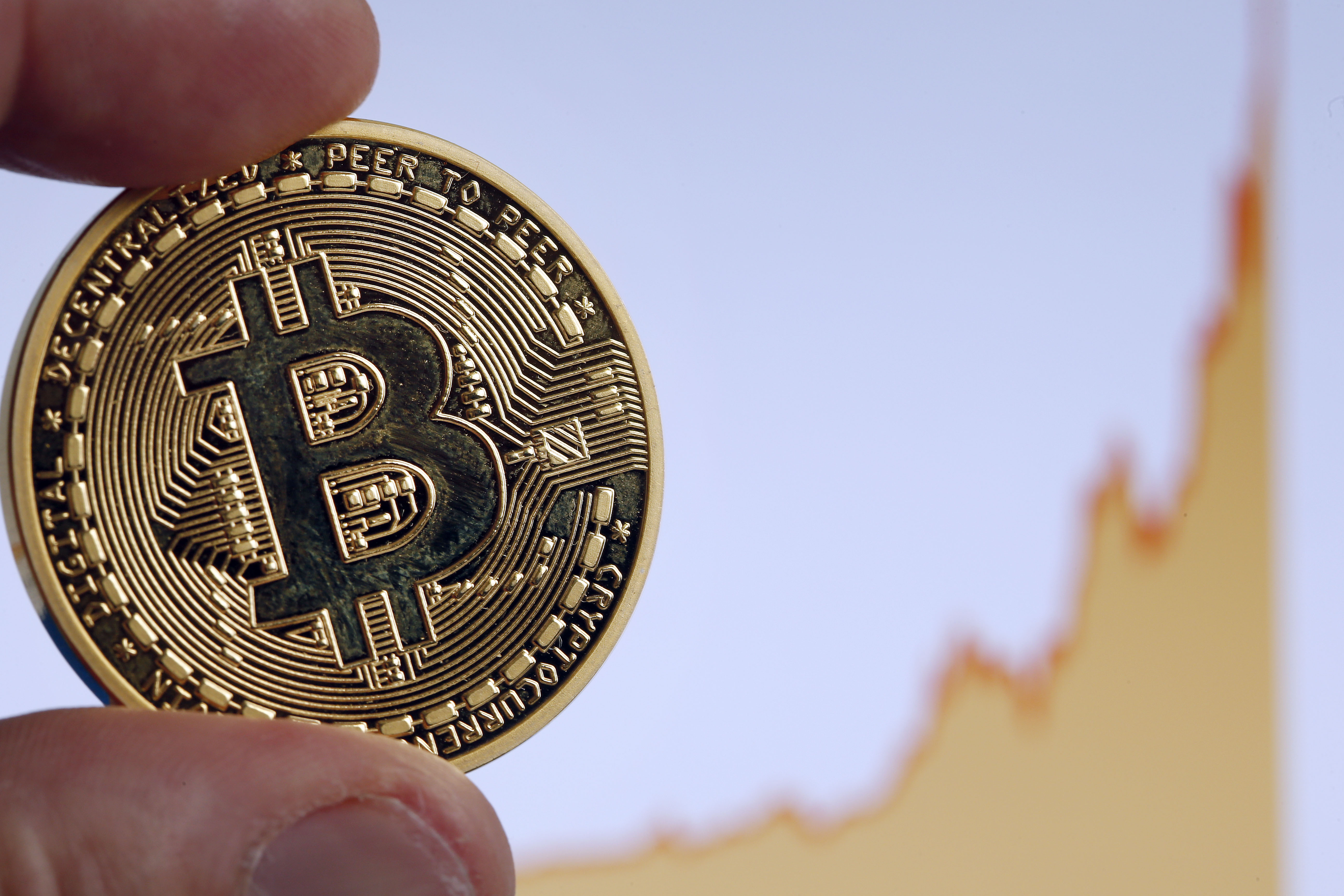 Visual Representation Of The Digital Cryptocurrency, Bitcoin in Paris