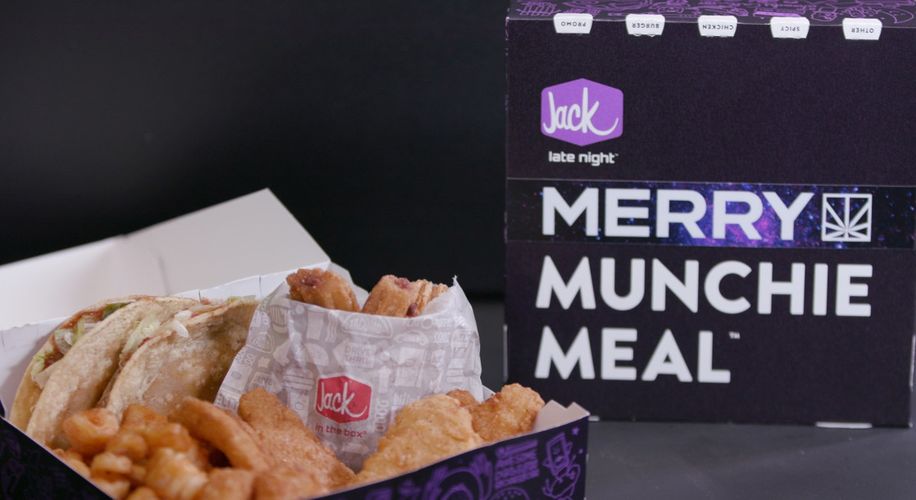 The Jack in the Box Merry Munchie Meal, an effort to catch the interest of recreational marijuana users.