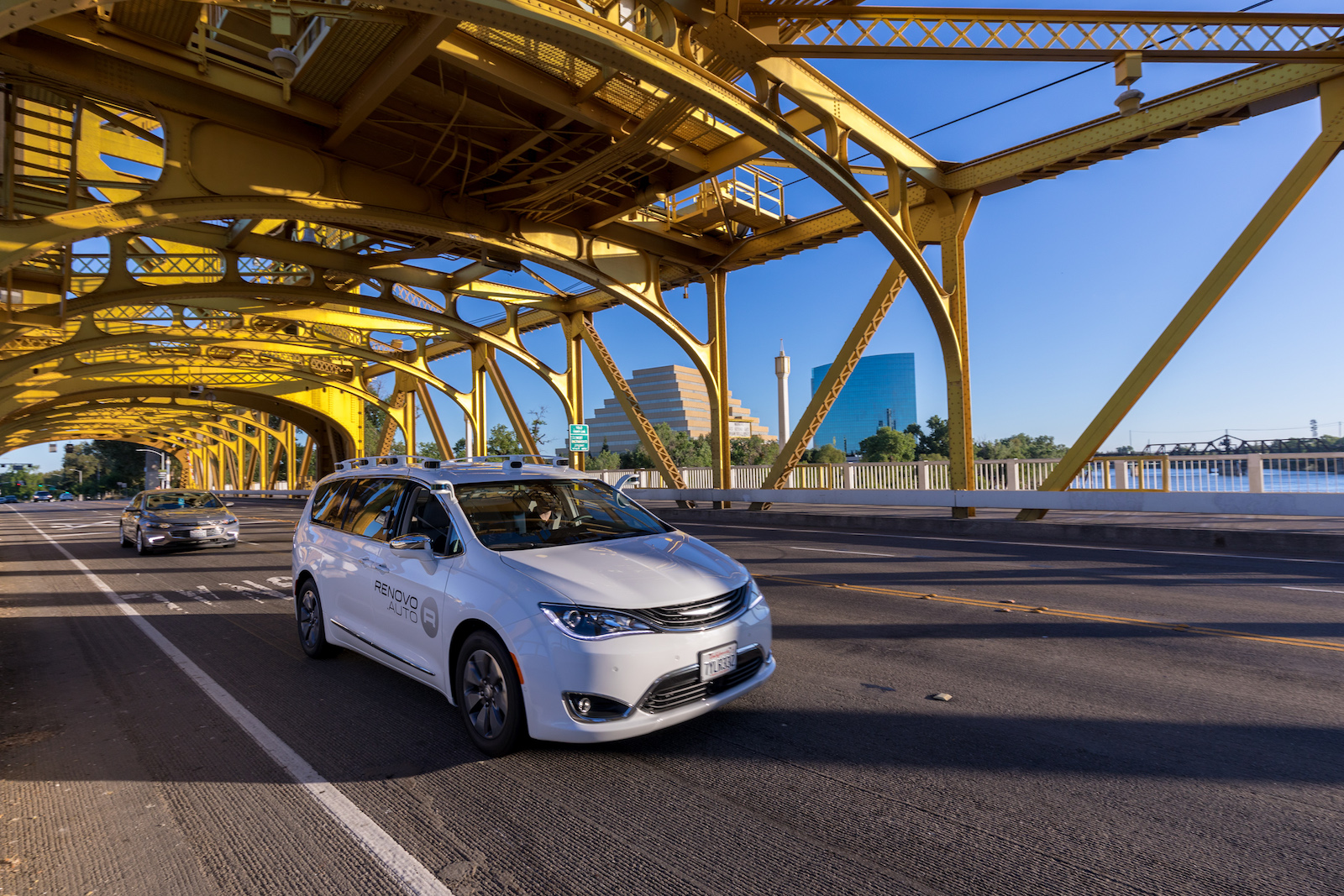 Renovo Auto tests its self-driving software platform. The company announced Tuesday, Dec. 12, 2017 that Samsung Electronics is using its platform in its test vehicles. 