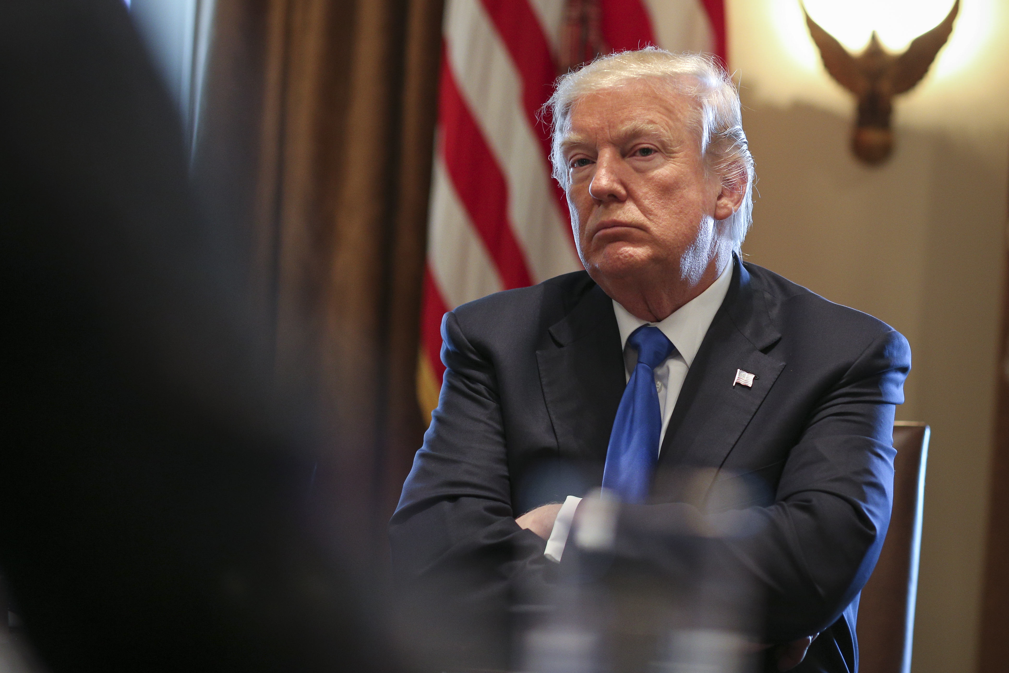 President Trump meets with bipartisan members of the Senate