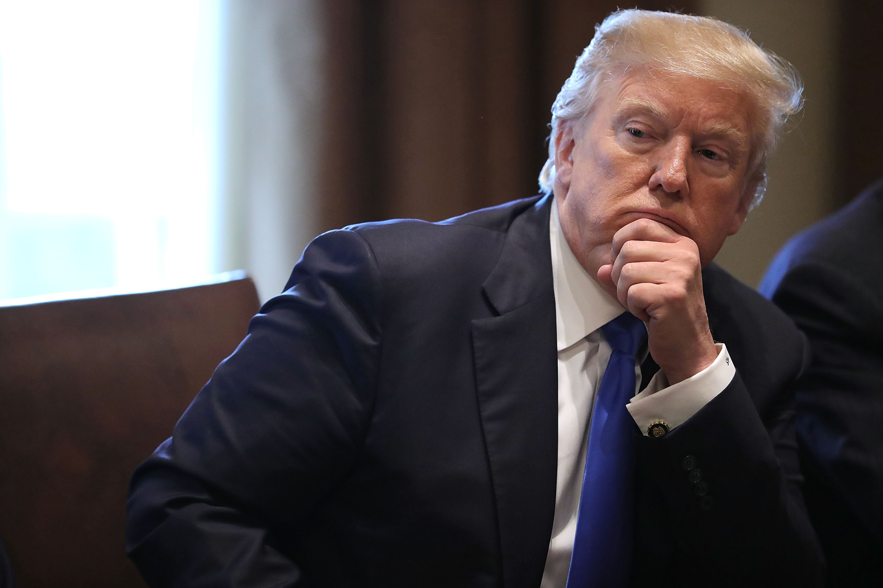 President Trump Meets With Bipartisan Group Of Senators On Immigration
