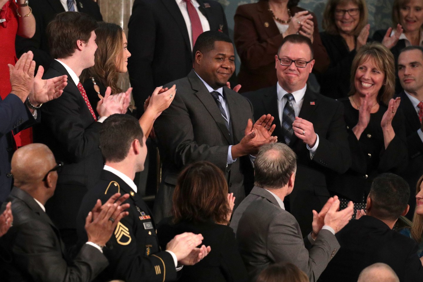 President Trump Addresses The Nation In His First State Of The Union Address To Joint Session Of  Congress