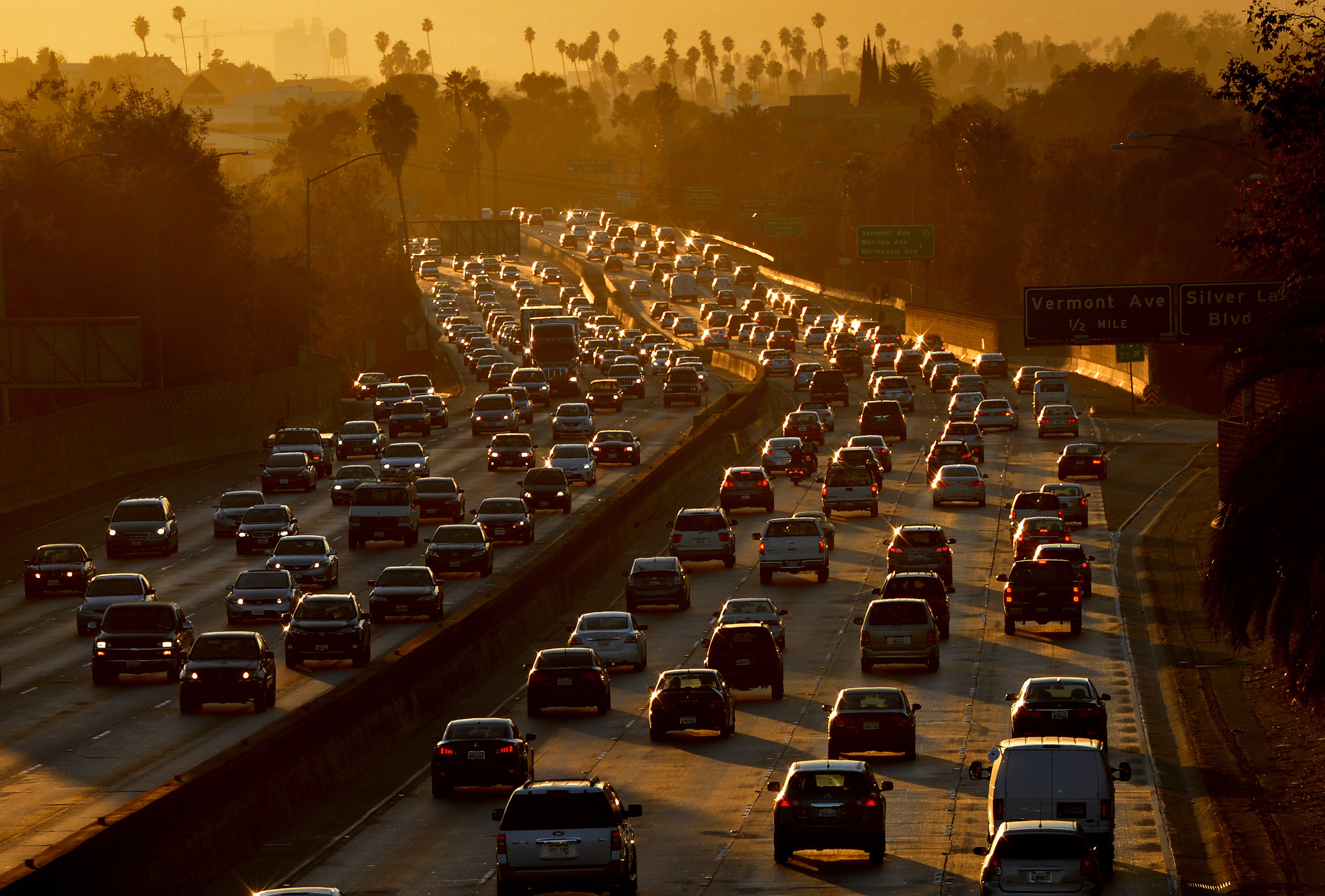 Los Angeles Rush Hour Traffic