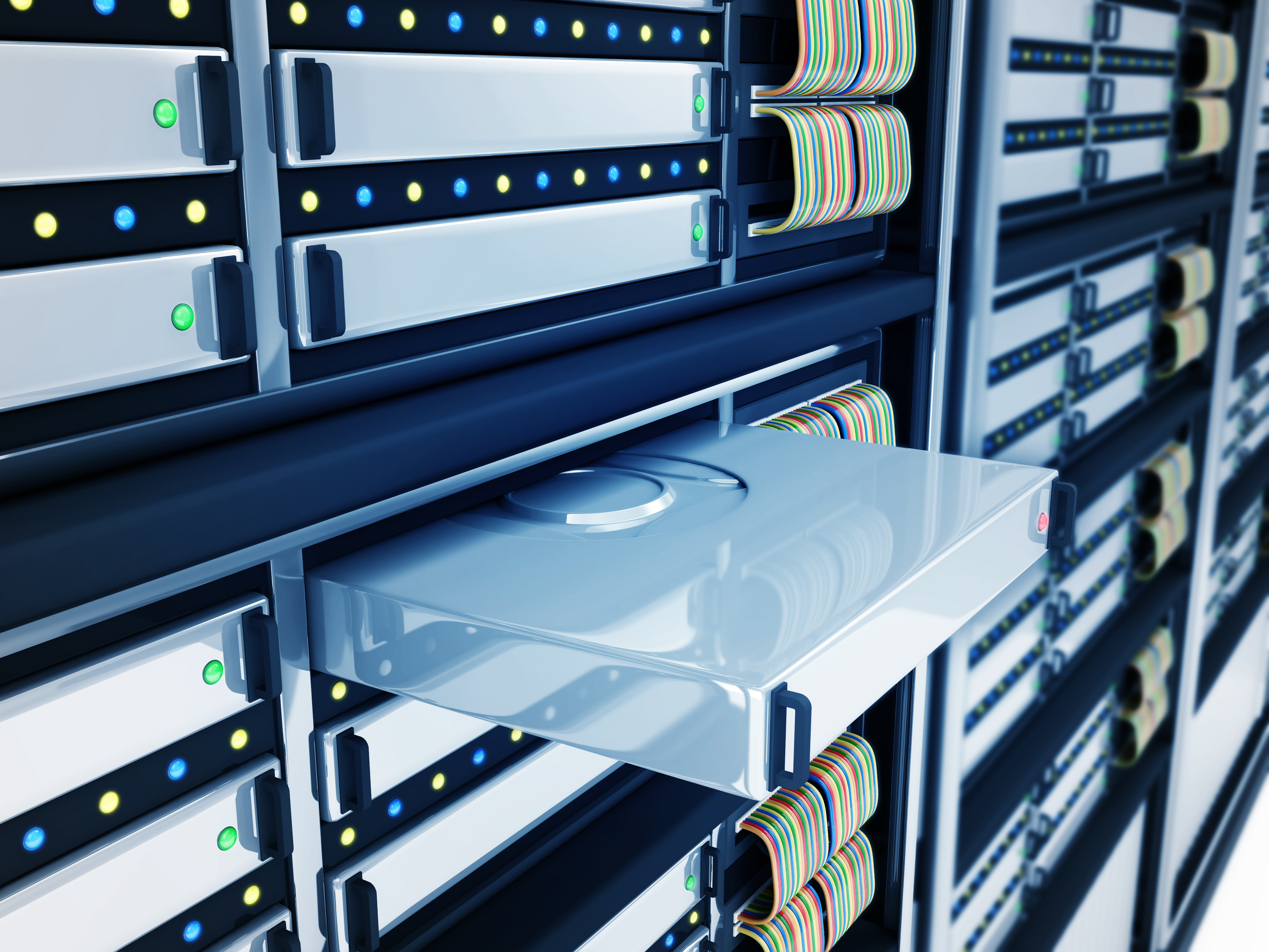 Modern Computer Servers abstract background