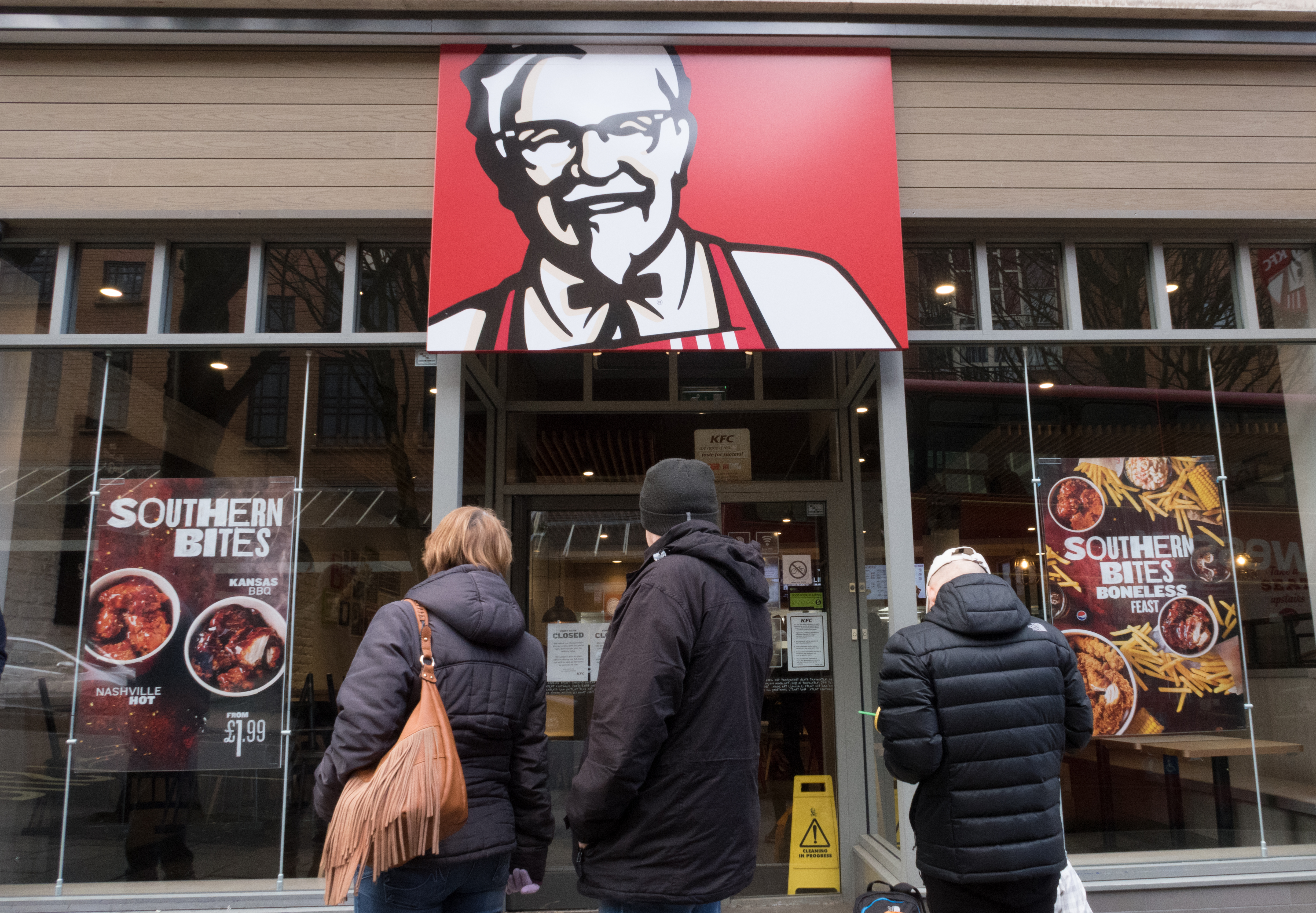 KFC Fast Food Restaurants Close After They Run Out Of Chicken