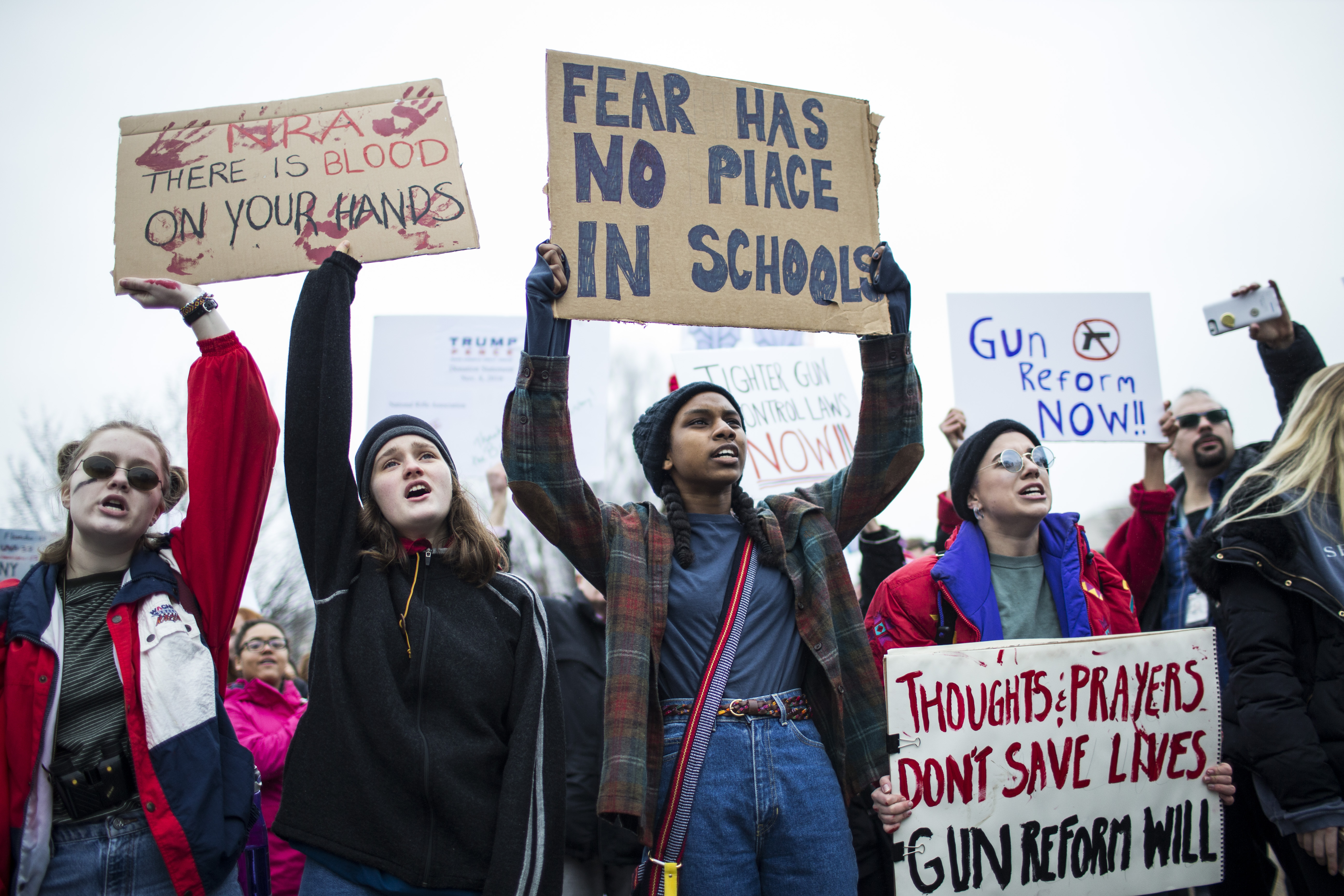 Teens For Gun Reform Hold Protest At The White House