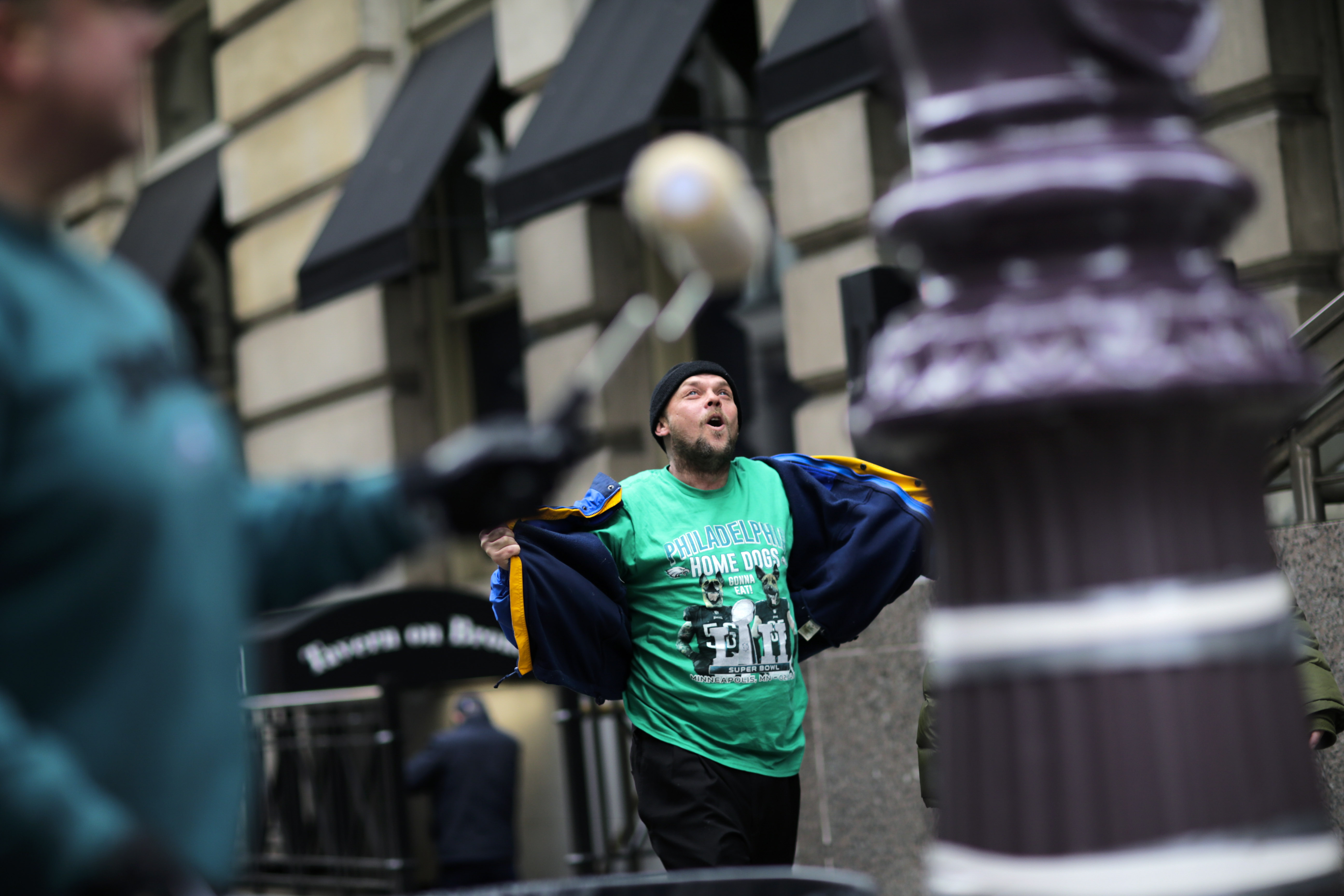 super bowl 2018 stocks Philadelphia Eagles' Fans Gather To Watch Their Team In Super Bowl LII Against The New England Patriots