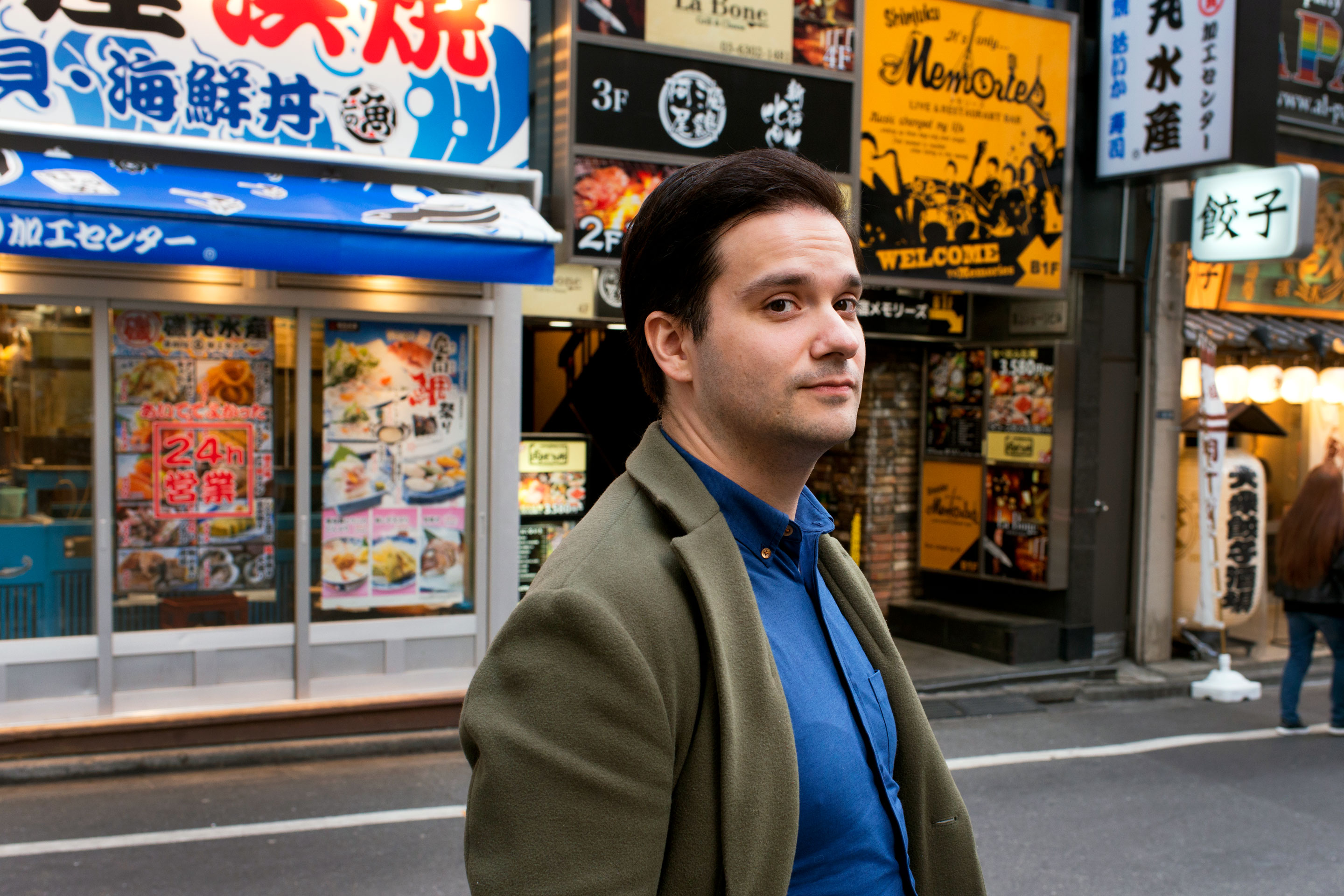 Mark Karpelès, former CEO of Bitcoin exchange Mt. Gox, in Tokyo’s Shinjuku district. 