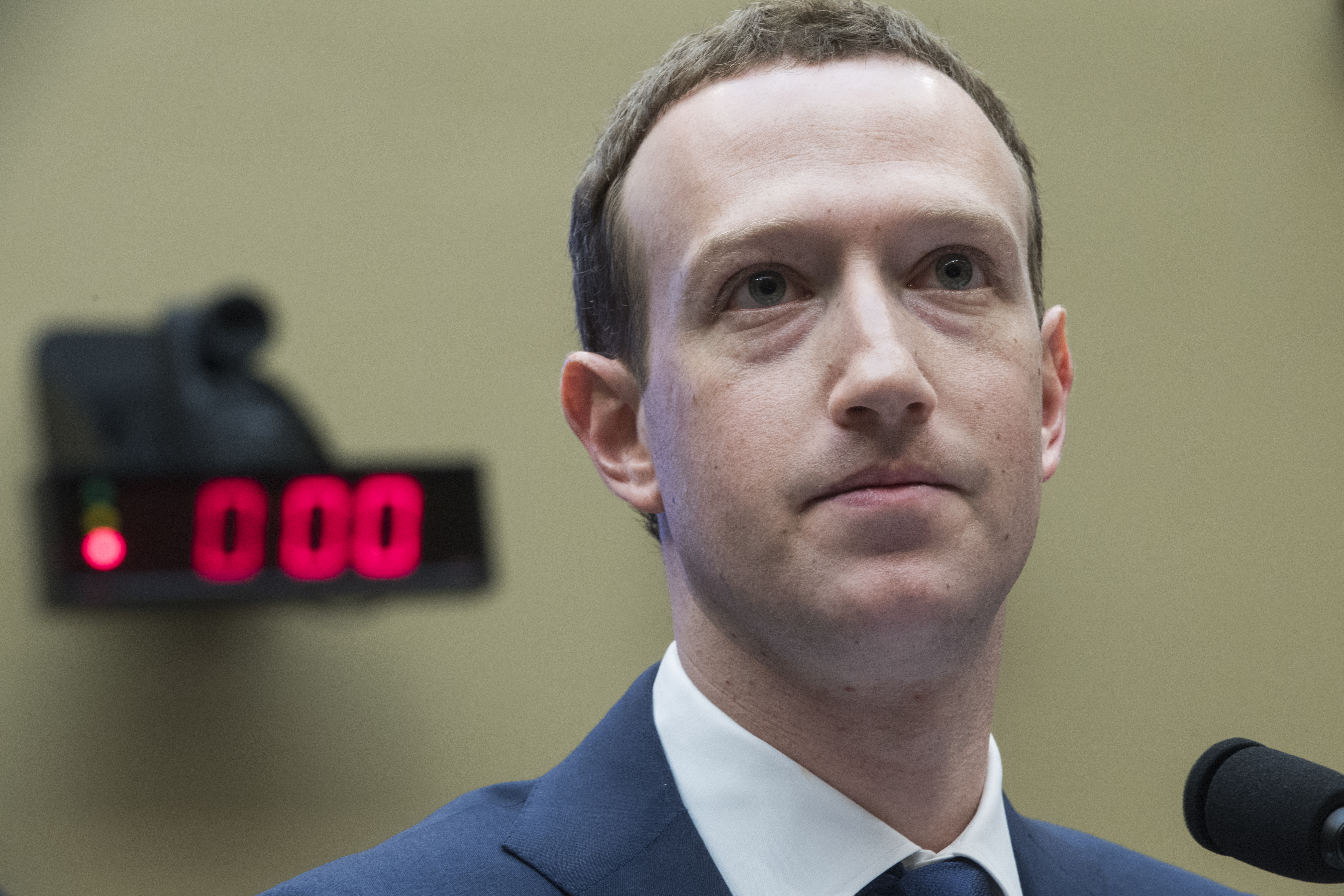 Facebook CEO Mark Zuckerberg looks tired