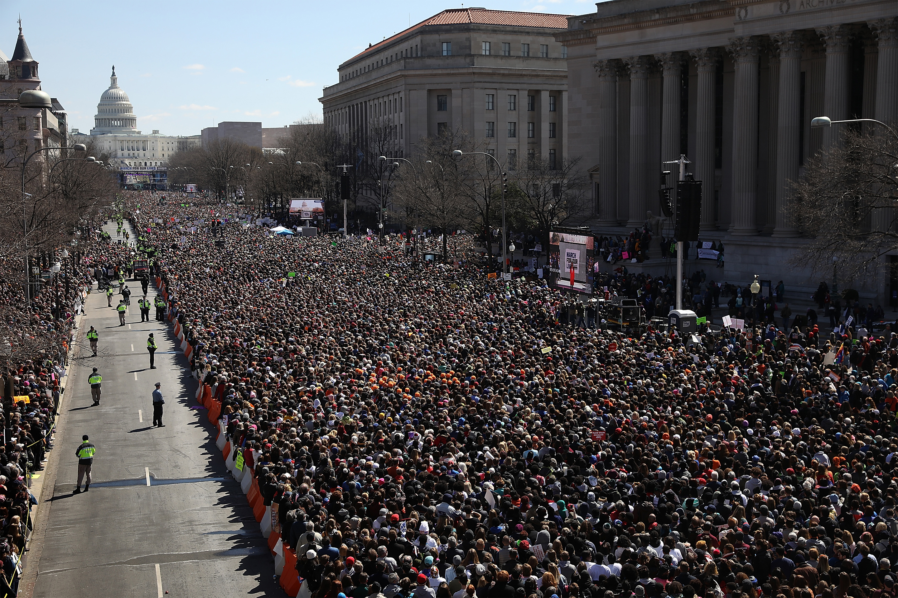 Hundreds Of Thousands Attend March For Our Lives In Washington DC
