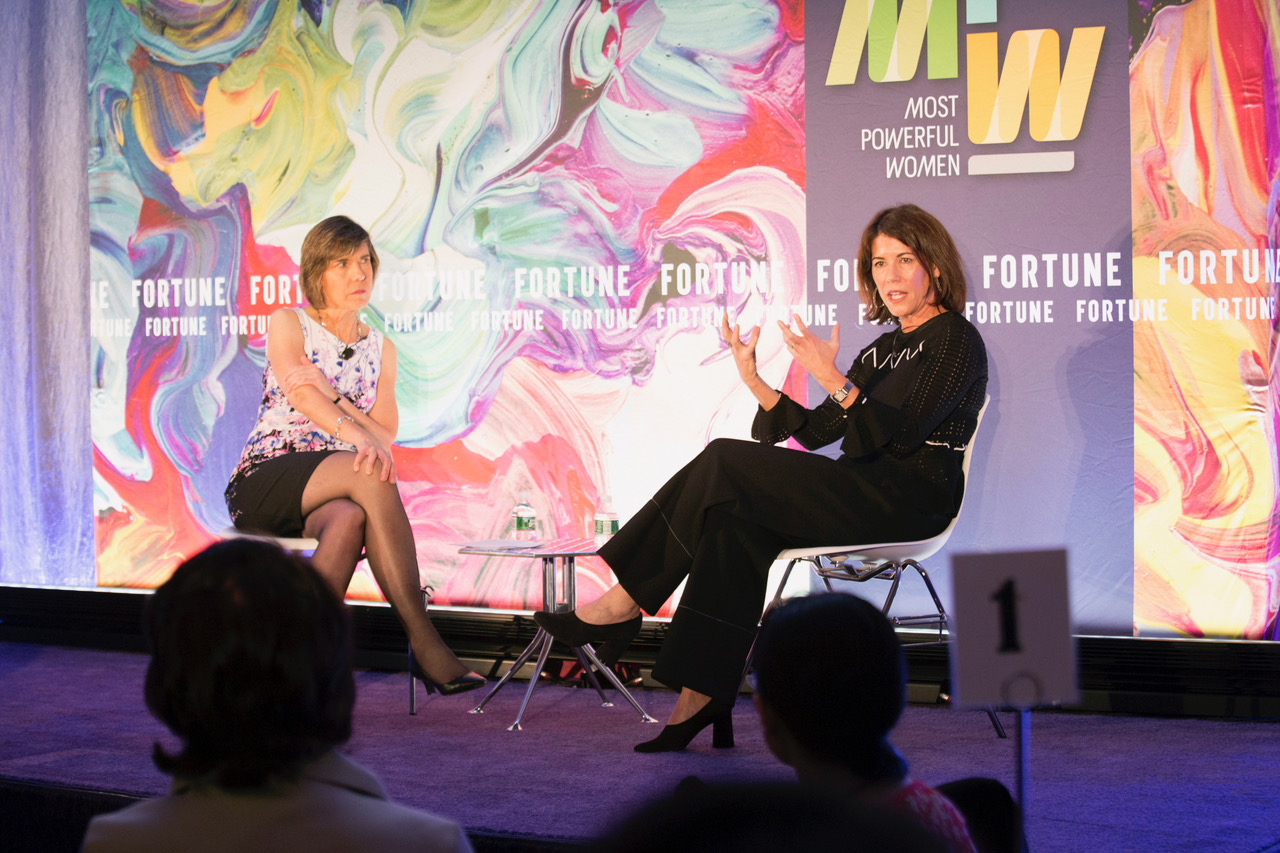 Hudson's Bay Company CEO Helena Foulkes speaks at Fortune's Most Powerful Women Dinner