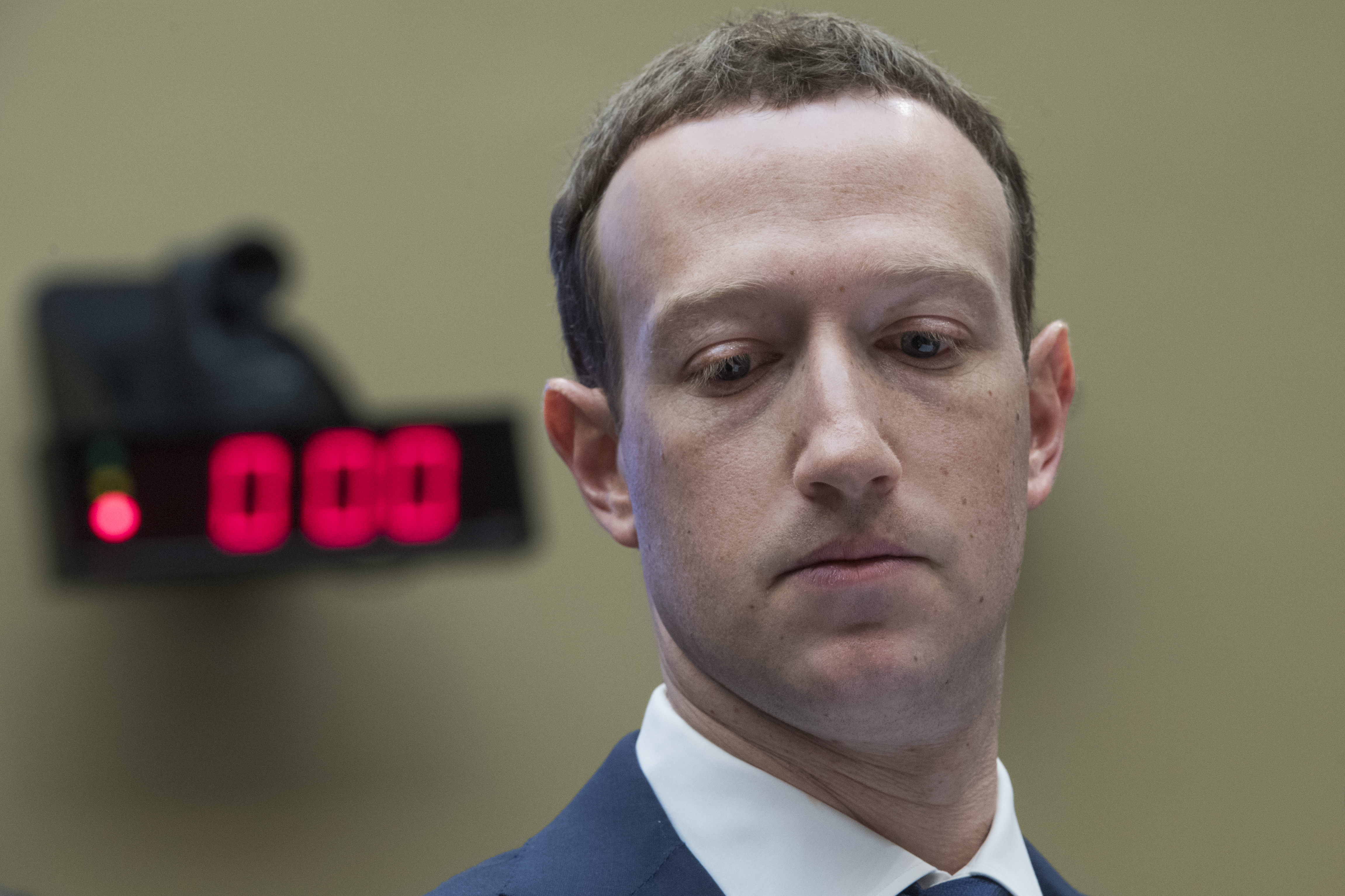 Facebook CEO Mark Zuckerberg testifies before a House Energy and Commerce Committee on April 11, 2018.