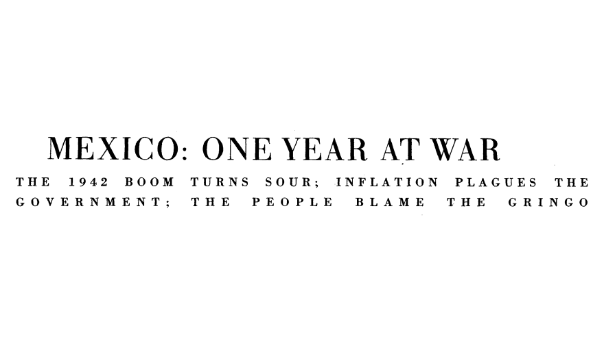 Mexico: One year at war