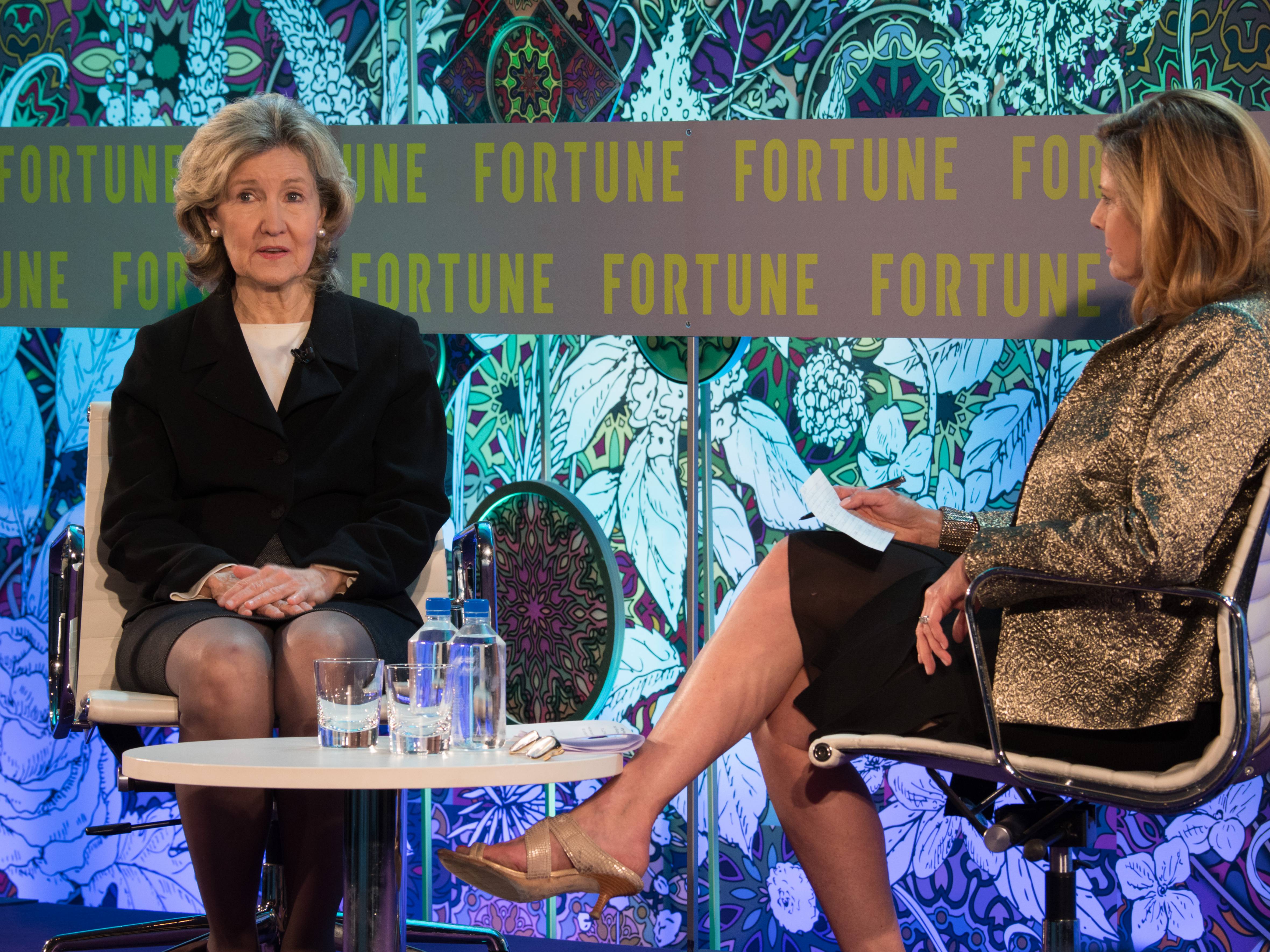 U.S. ambassador to NATO Kay Bailey Hutchison discussed Russia, North Korea, and Trump at Fortune MPW International on Tuesday.