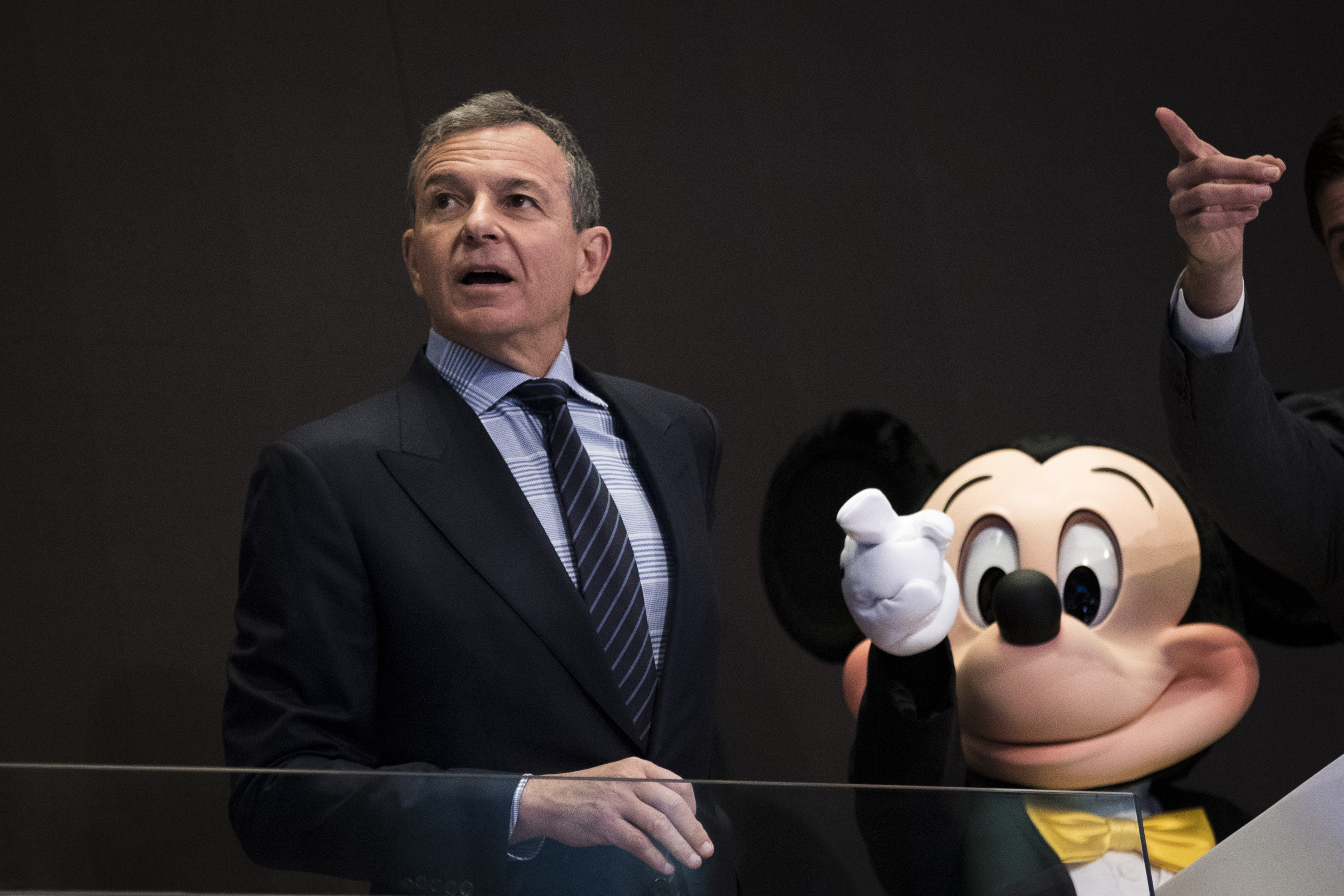 Walt Disney Chairman And CEO Bob Iger Rings Opening Bell At NY Stock Exchange