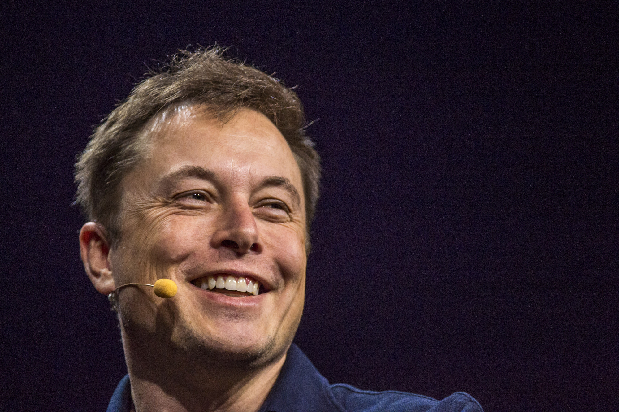 Tesla Motors Inc. CEO Elon Musk and Nvidia Corp. Chief Executive Officer Jen-Hsun Huang Speak At GPU Technology Conference