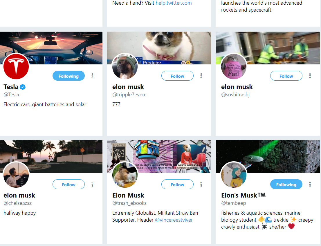 Twitter's new crop of fake Elon Musks