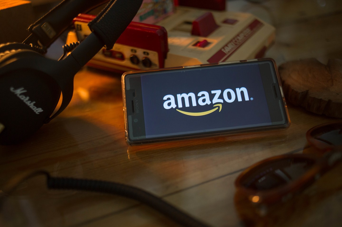 The Amazon application seen displayed on a Sony smartphone
