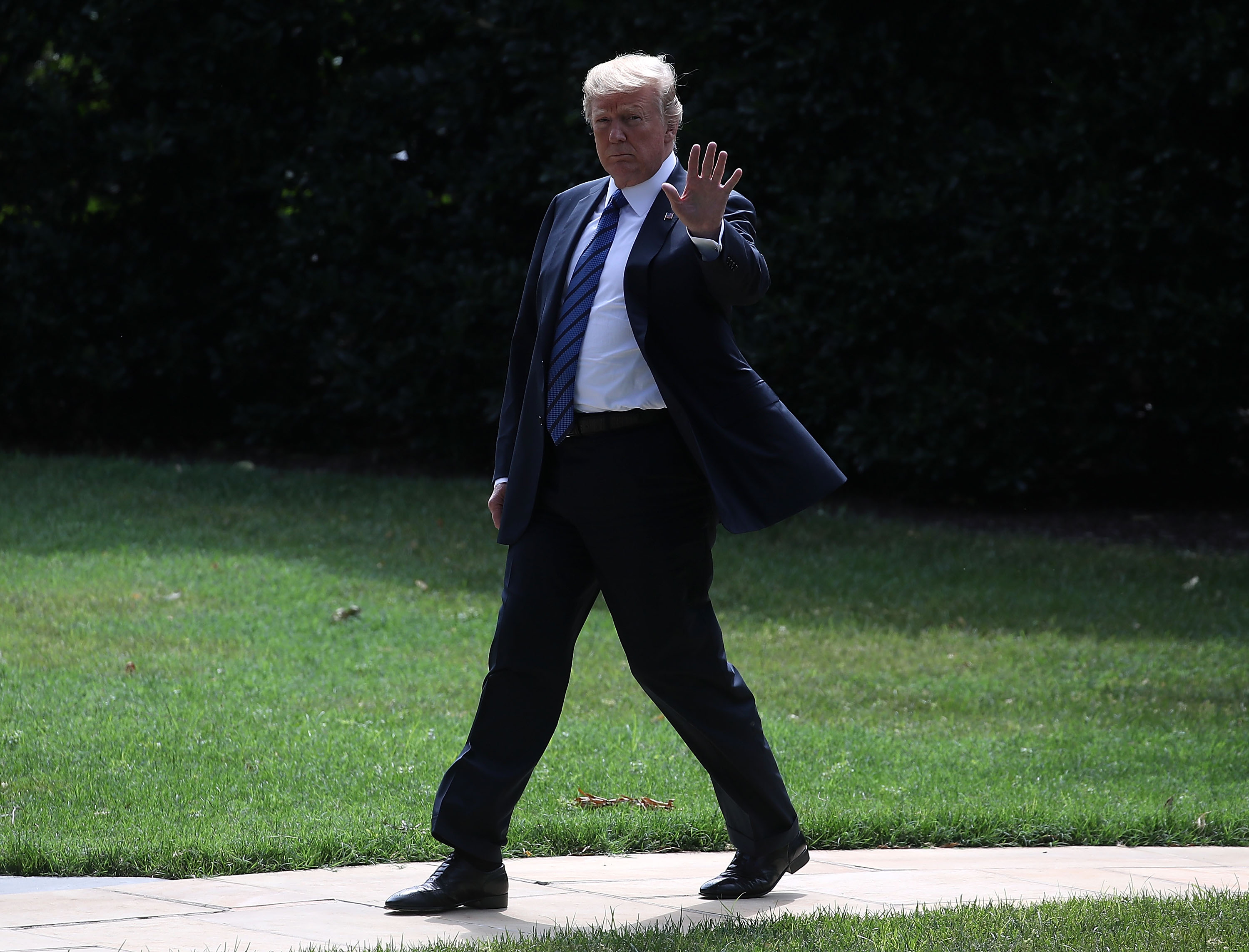 President And Mrs. Trump Depart White House For Bedminster, NJ