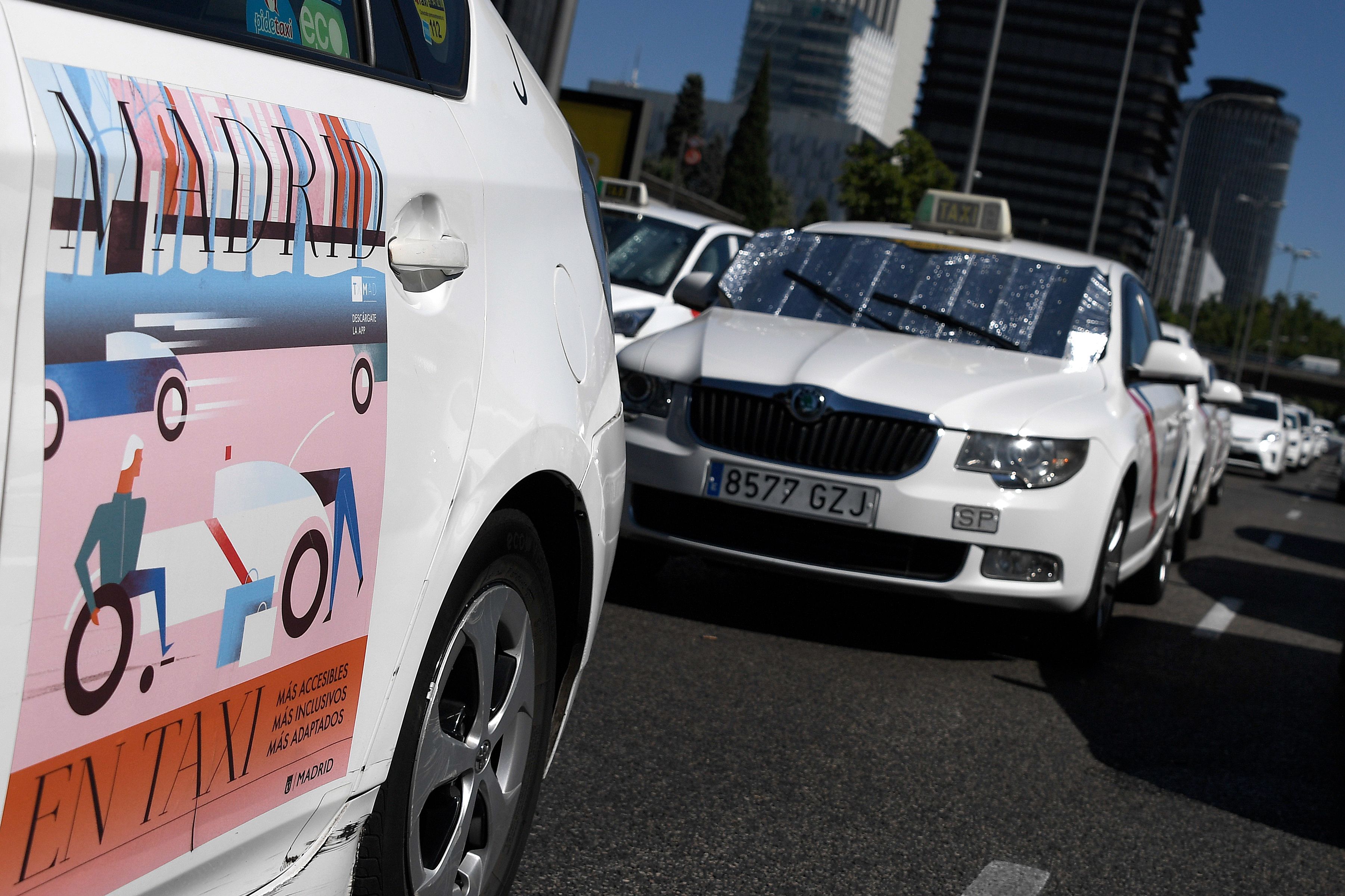 SPAIN-TRANSPORT-TAXI-STRIKE