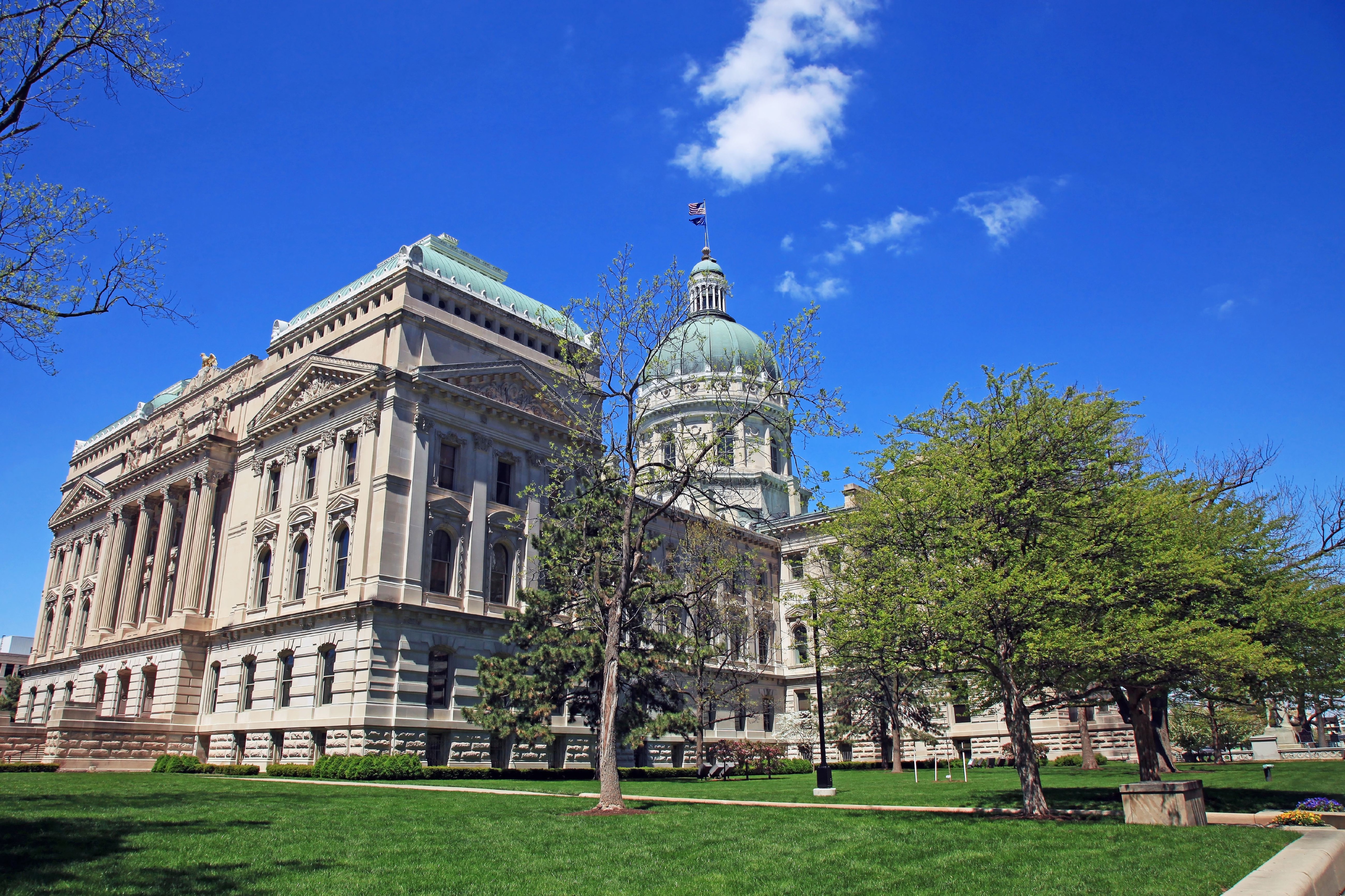 State capitol building in Indianapolis Indiana