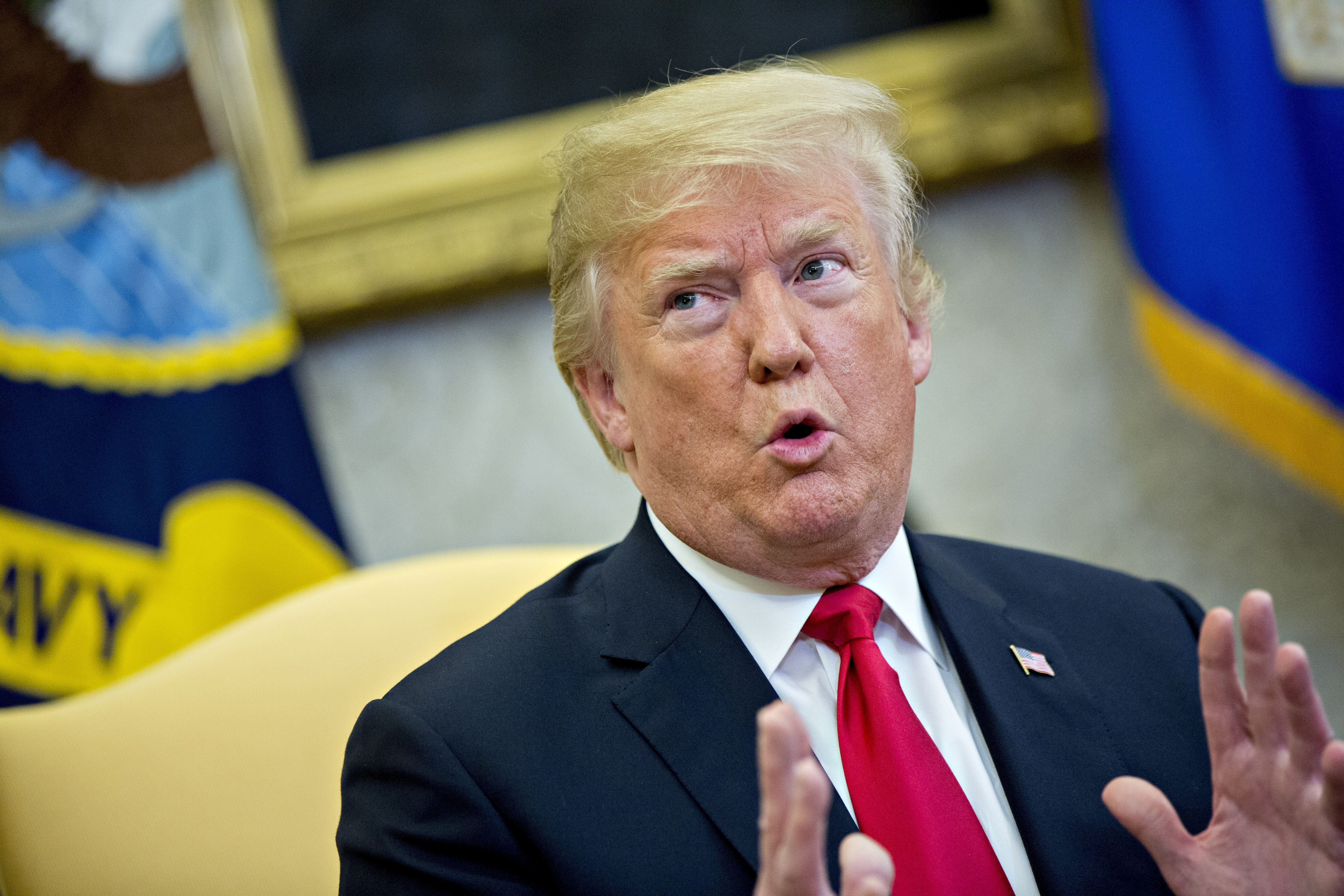 President Trump Hosts NATO's Secretary General Jens Stoltenberg At The White House
