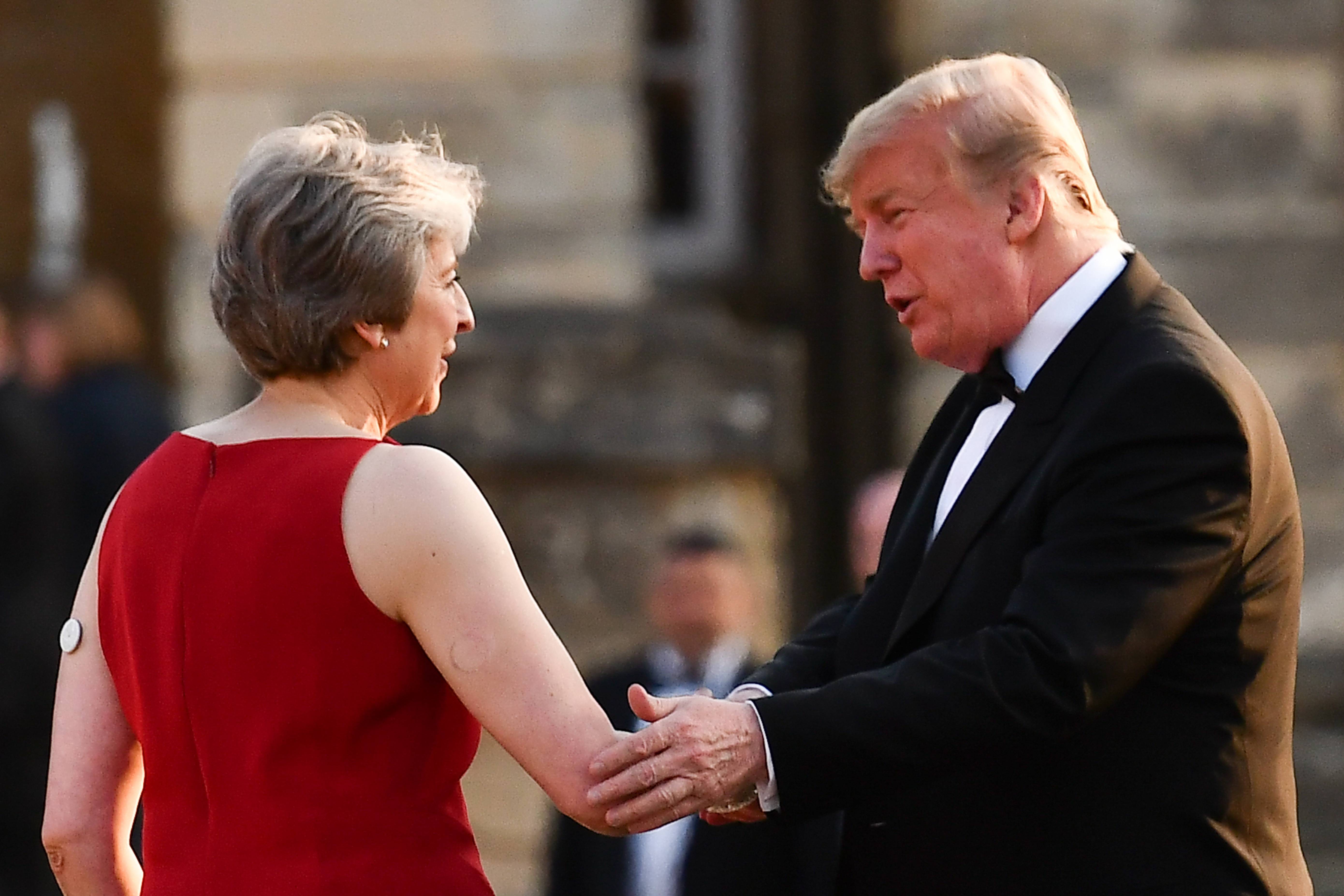 Arrival Ceremony At Blenheim Palace For President Donald Trump And The First Lady