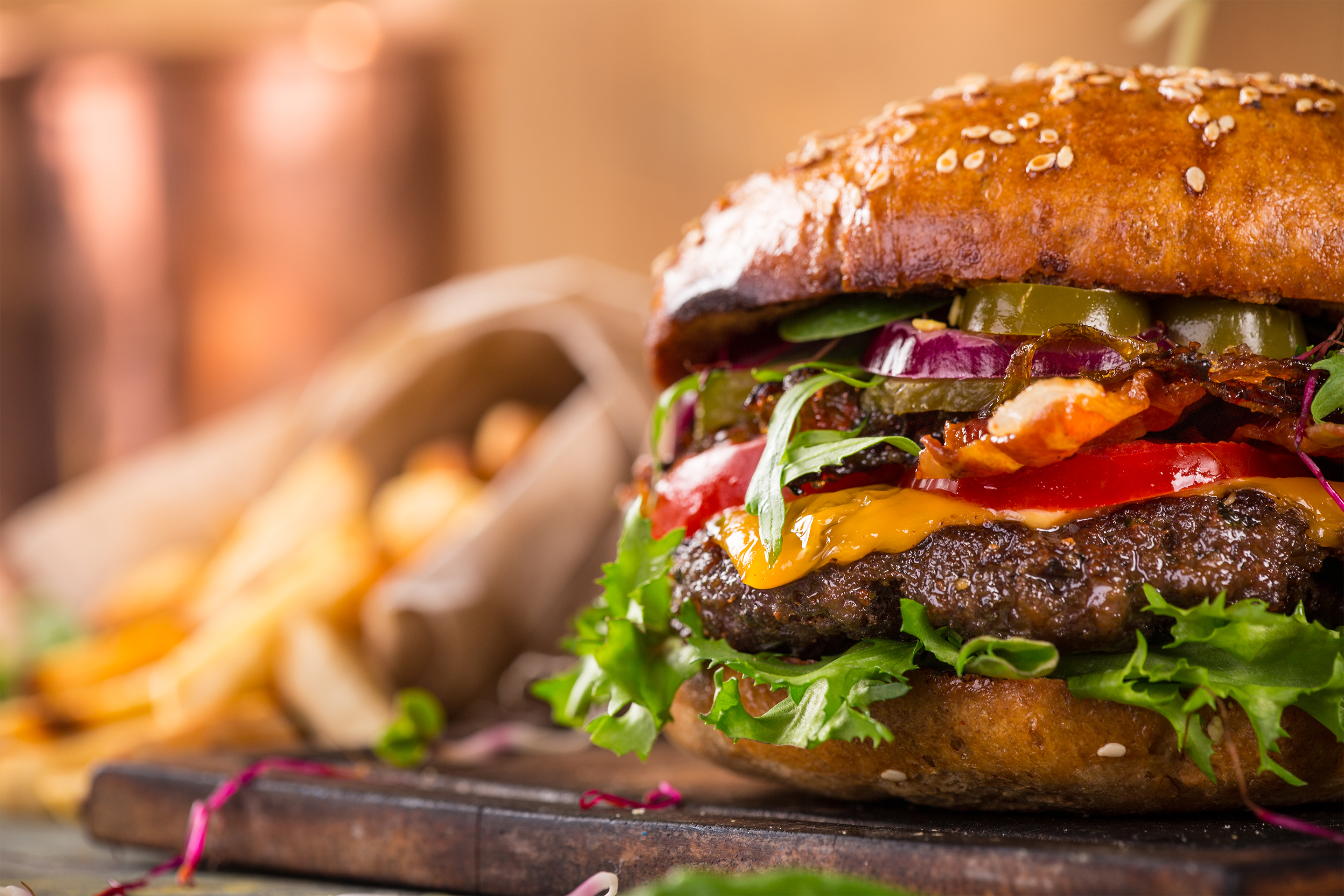Burger and Fries