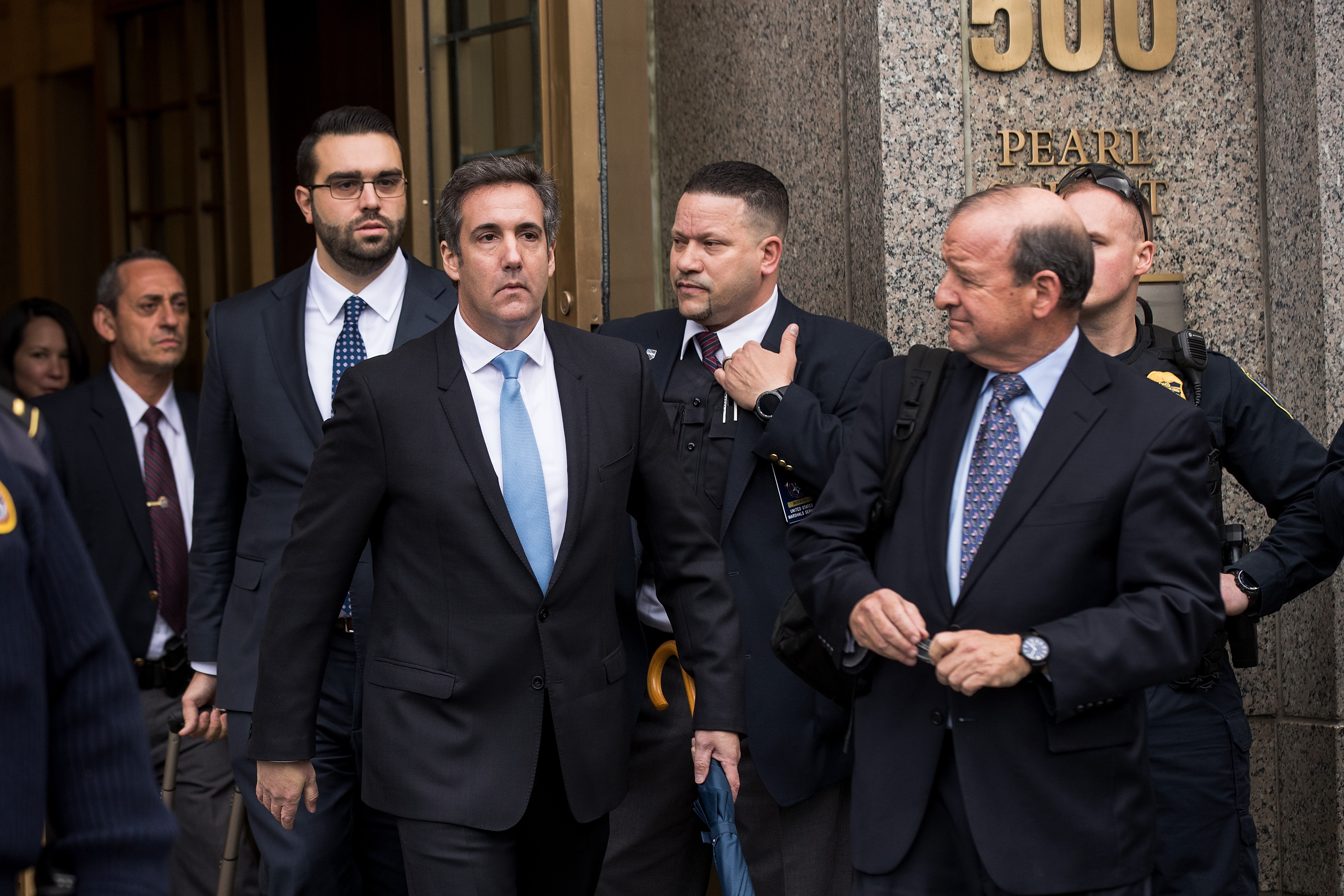 Trump's Personal Lawyer Michael Cohen Appears For Court Hearing Related To FBI Raid On His Hotel Room And Office