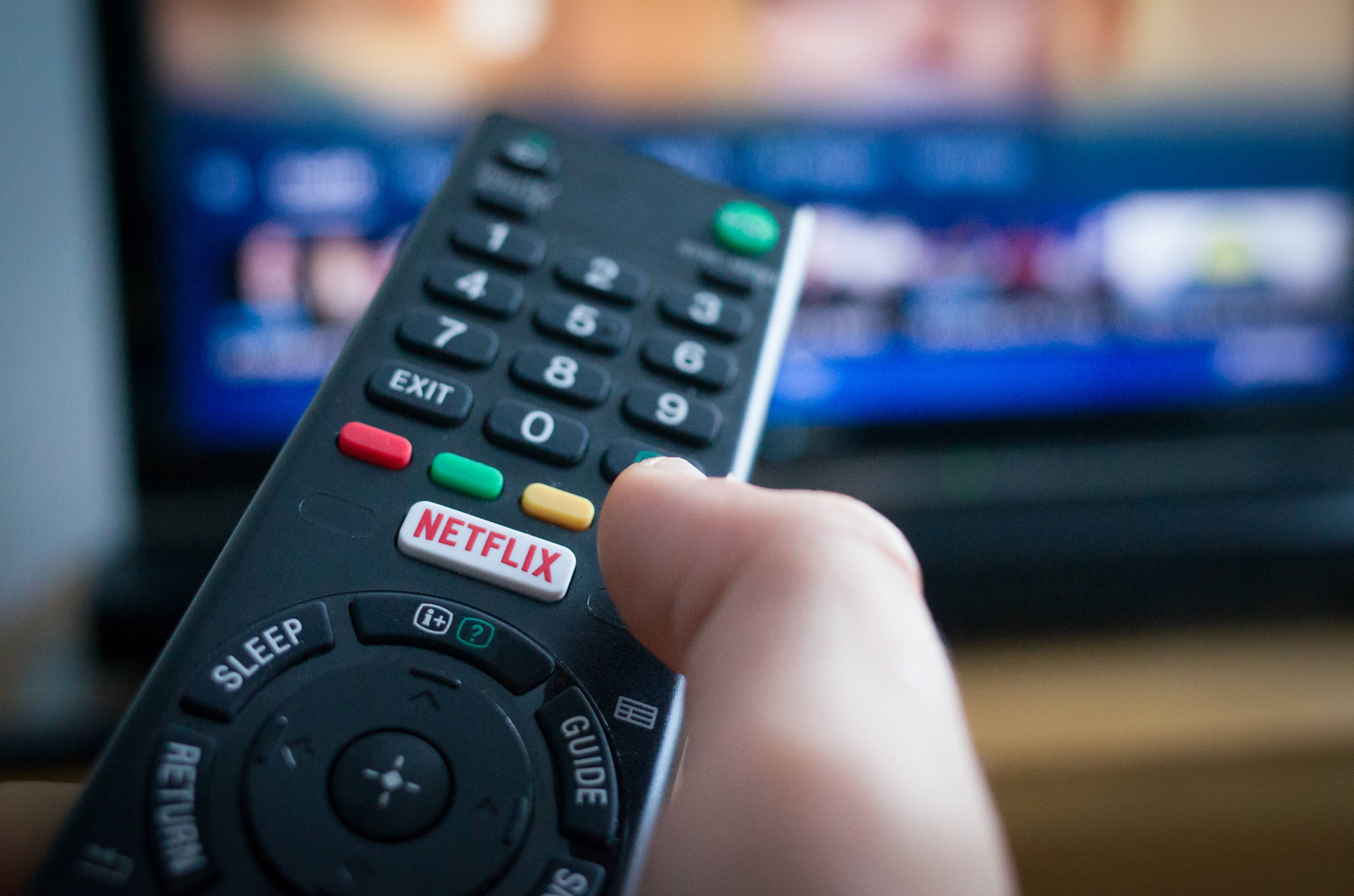 TV Remote Control with Netflix Button