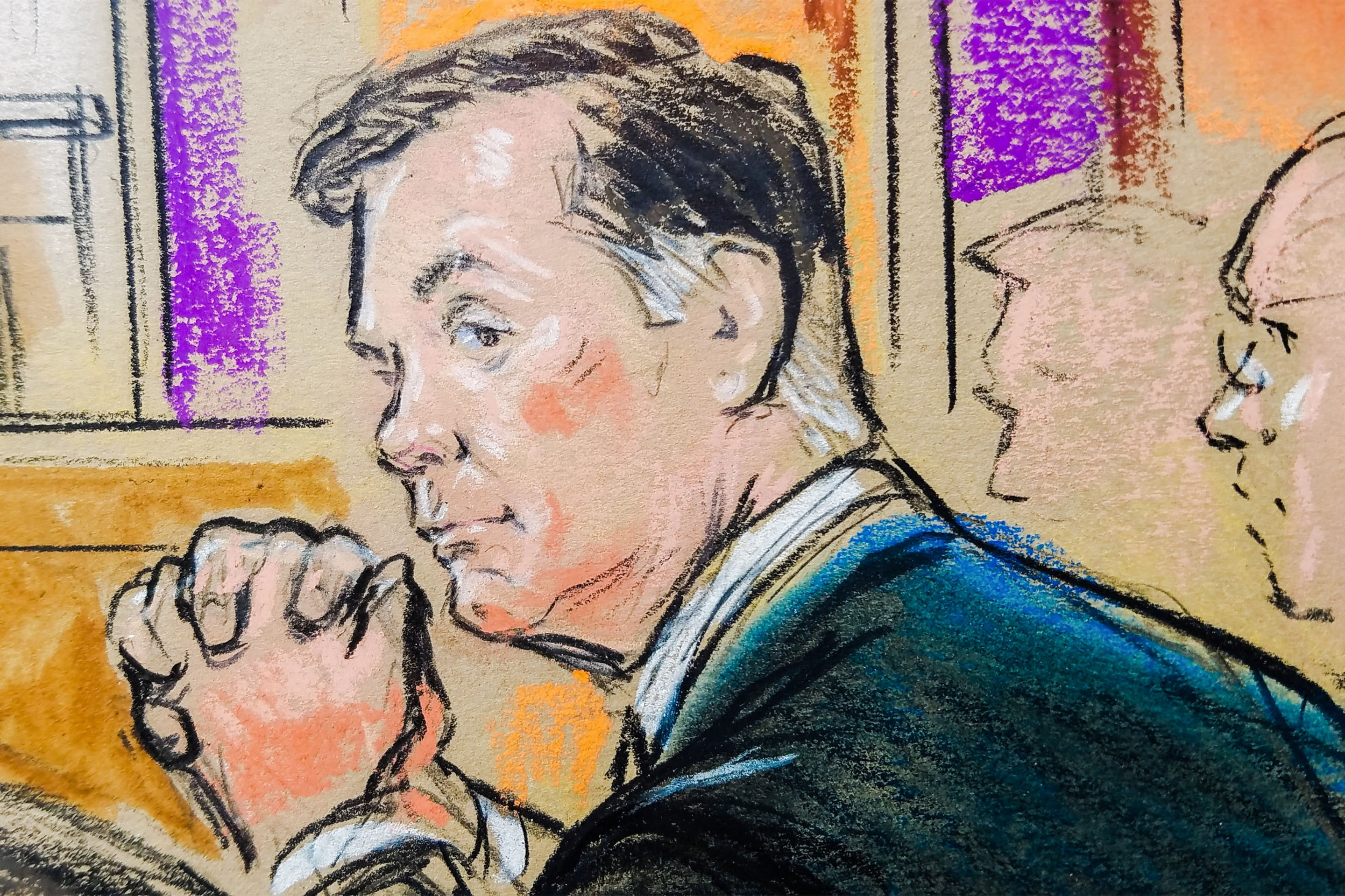 Paul Manafort sits in federal court as the first trial of Special Counsel Robert Mueller's Russia probe got underway in Alexandria