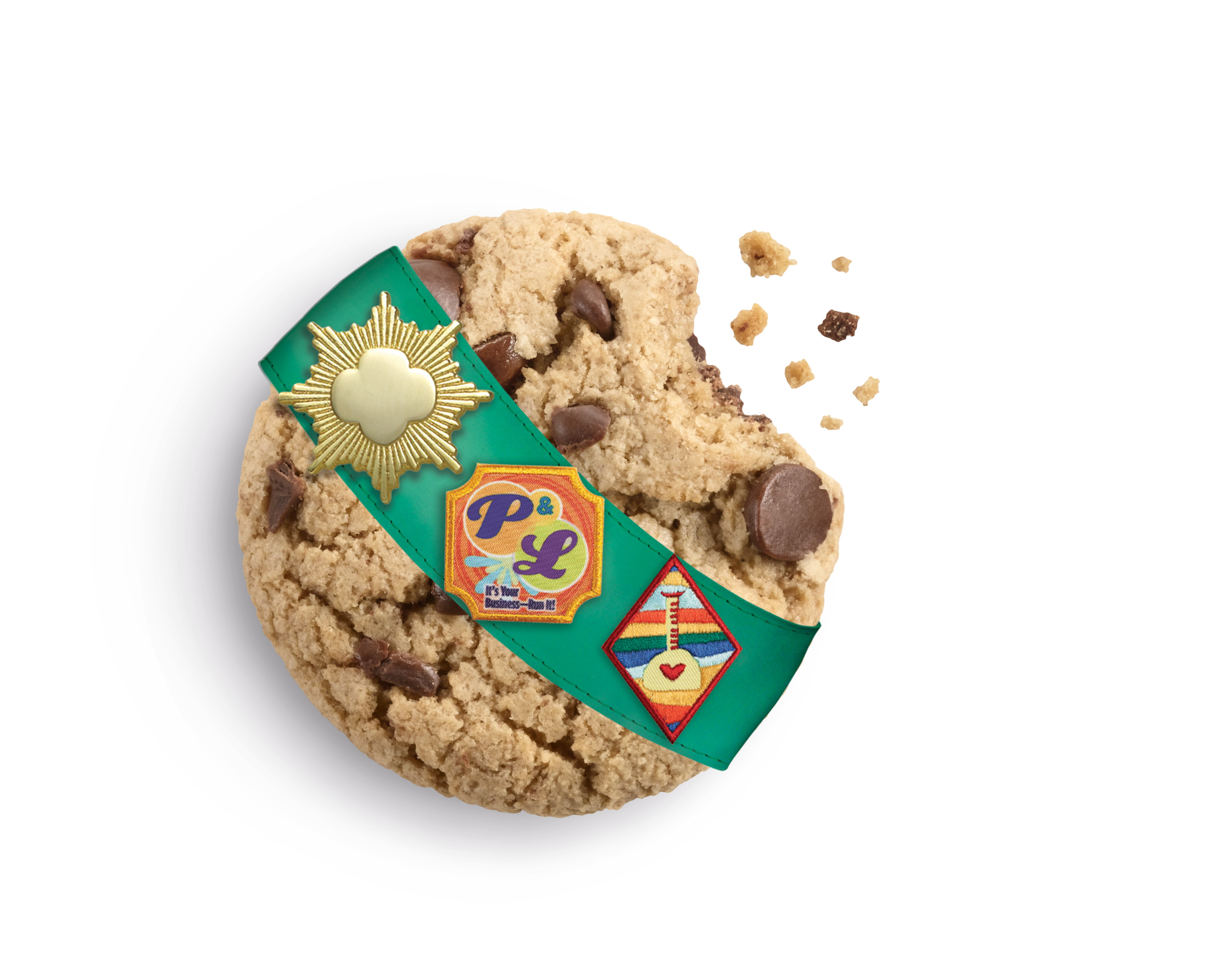 The Girl Scouts' new cookie flavor: caramel chocolate chip.