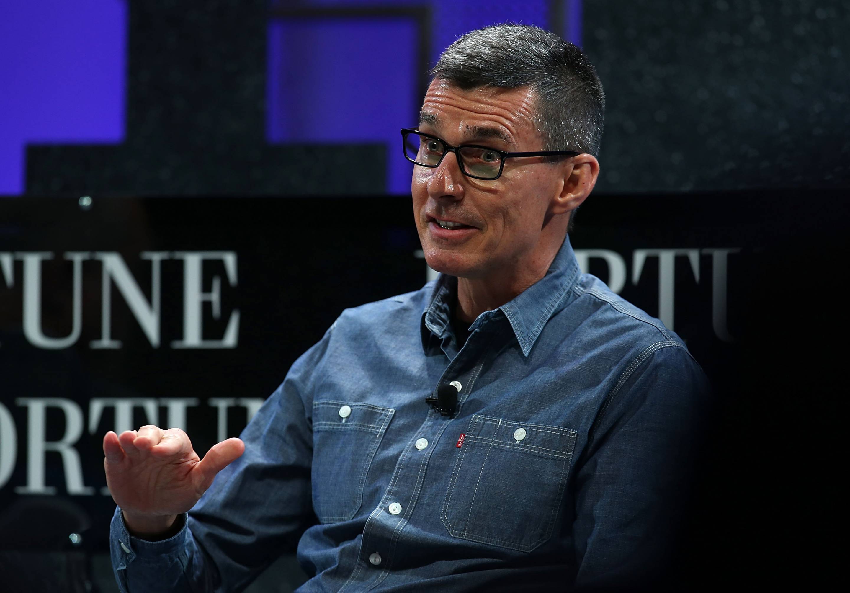 Levi Strauss & Co. president and CEO Chip Bergh speaks during the Fortune Global Forum on November 3, 2015 in San Francisco.