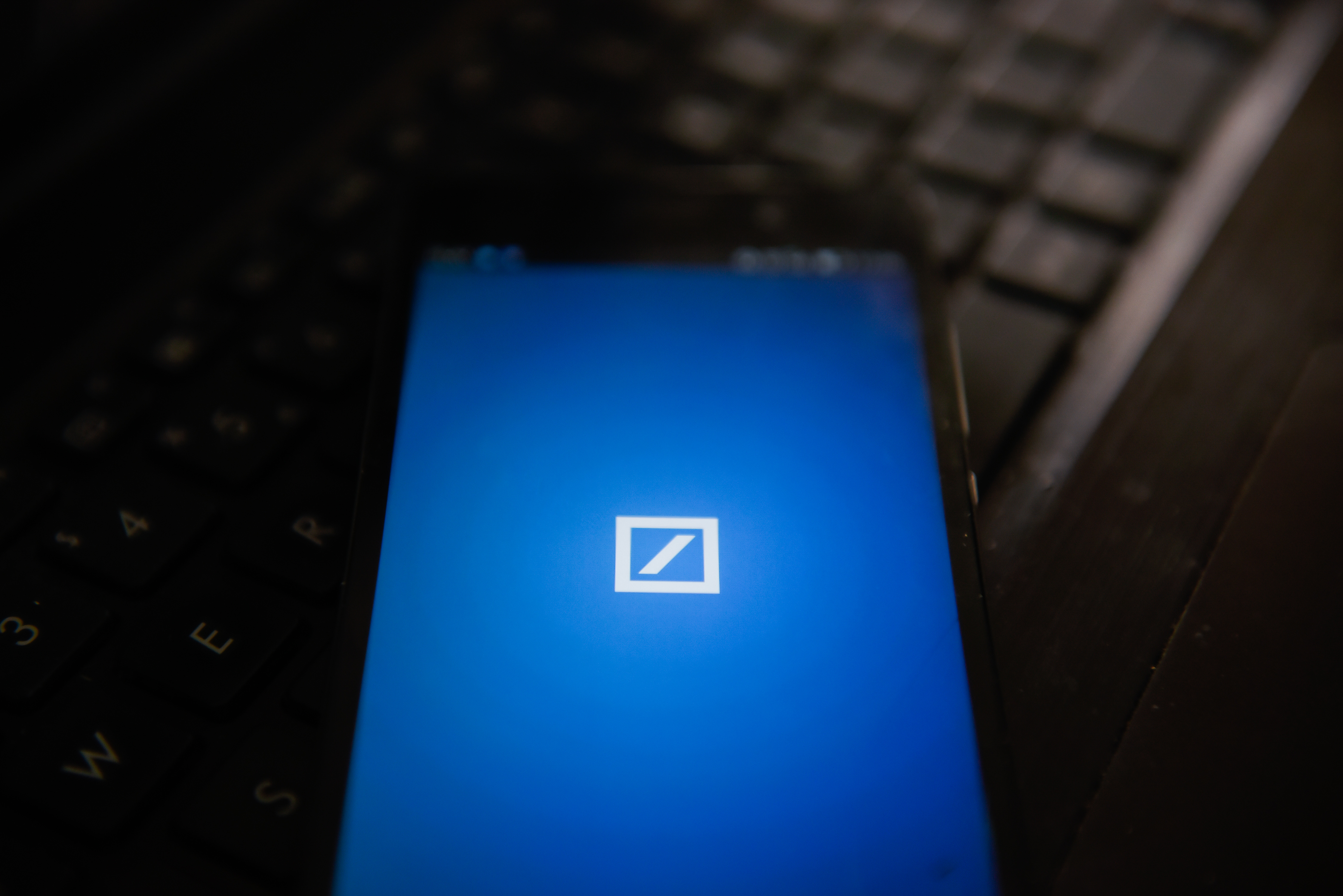 Deutsche bank app is seen in an Android mobile device