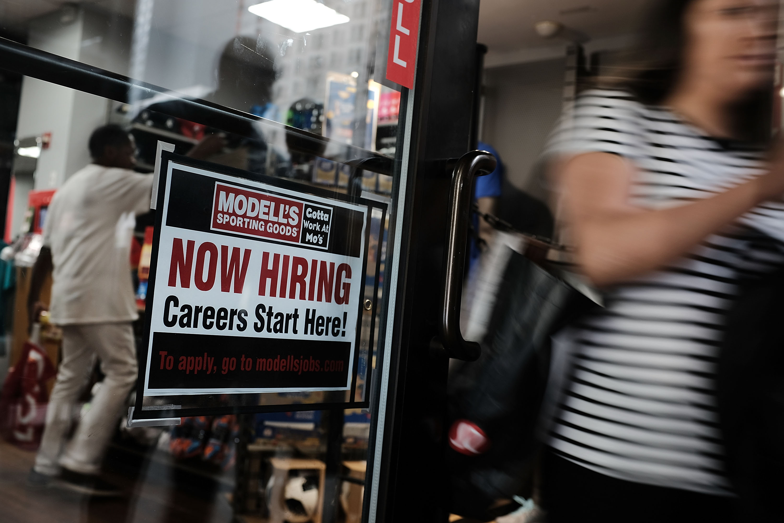 July 2018 Jobs Report - Now Hiring Sign