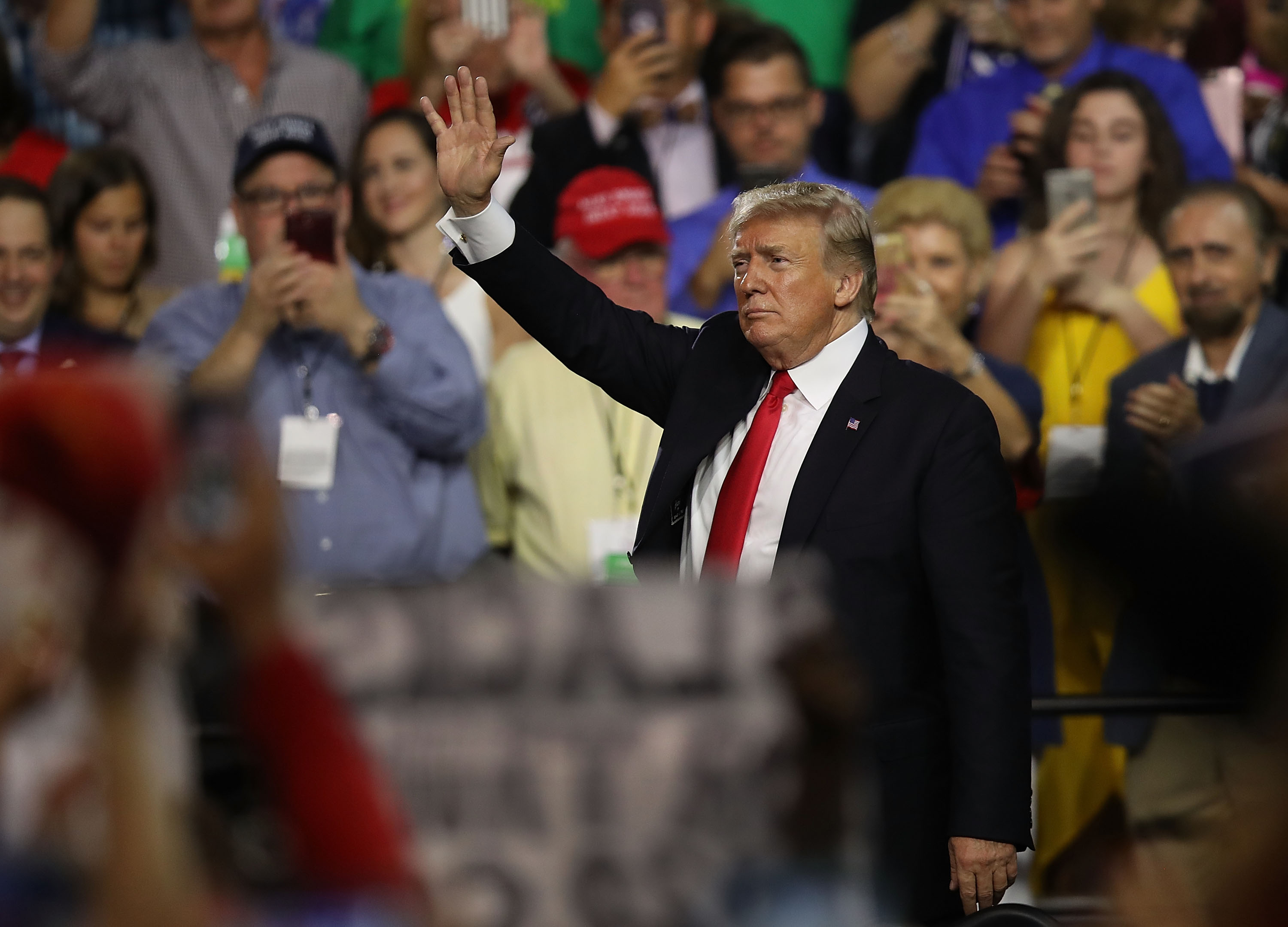 Donald Trump Holds Make America Great Again Rally In Tampa