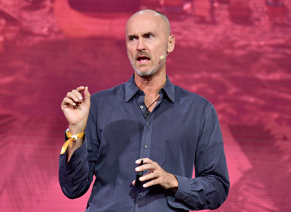 speaks onstage during Hospitality Moments of Truth at The Orpheum Theatre during Airbnb Open - Day 3 on November 19, 2016 in Los Angeles, California.