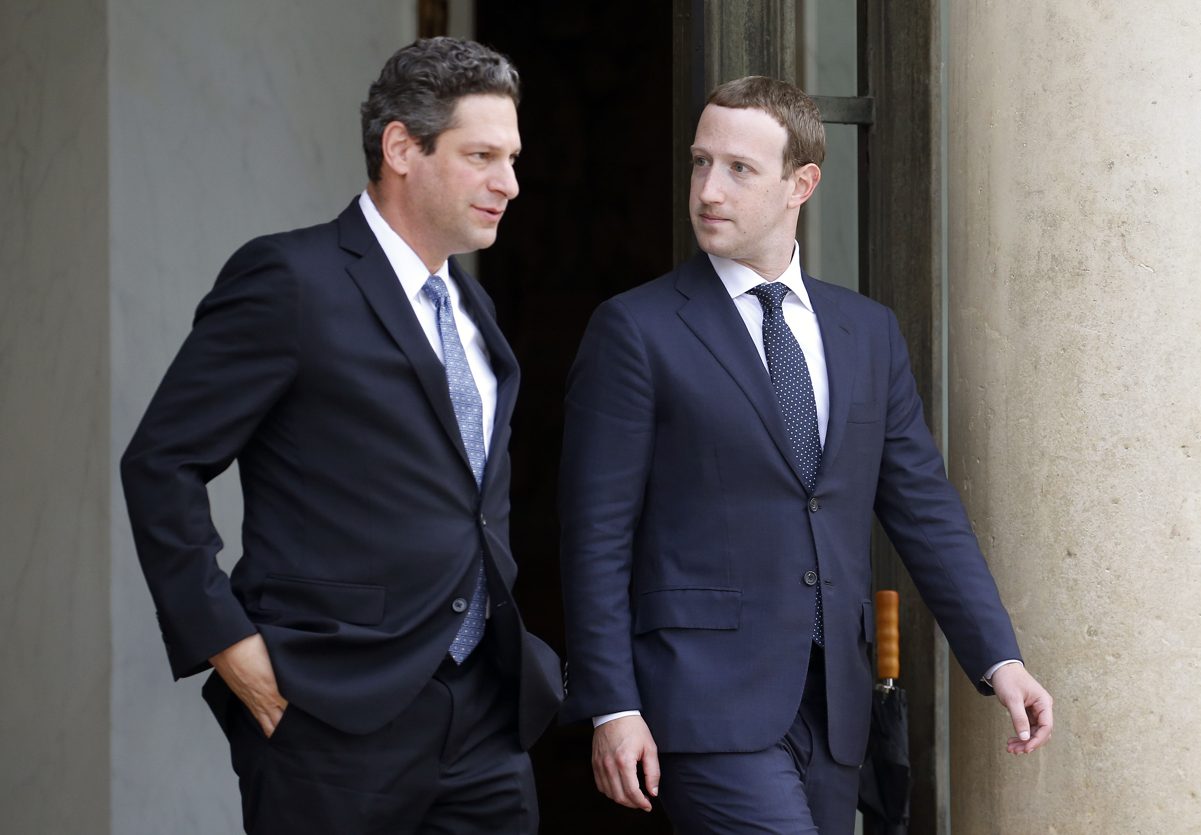French President Emmanuel Macron Receives Members of "Tech For Good" At ELysee Palace In Paris