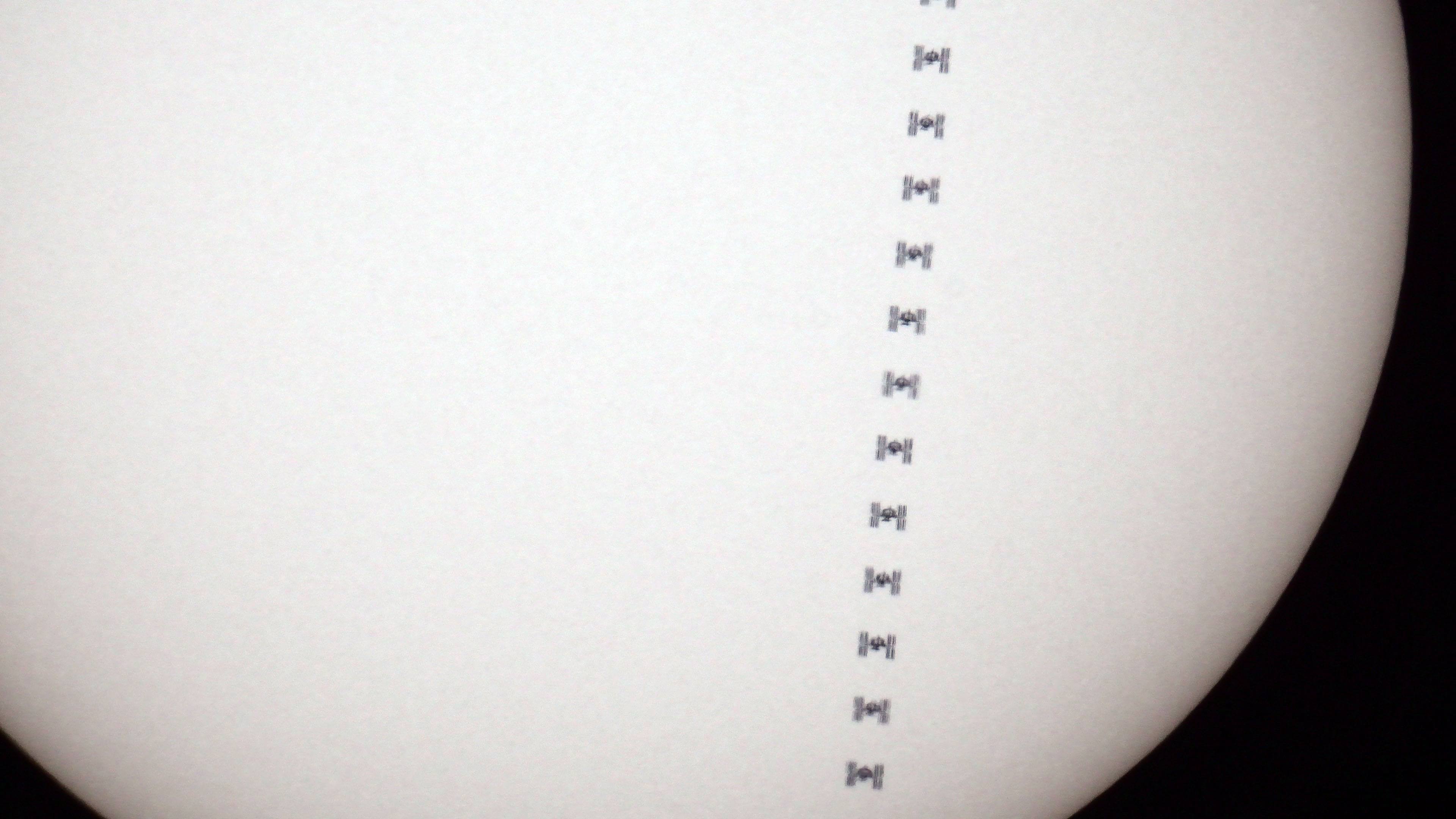 ISS passes the sun