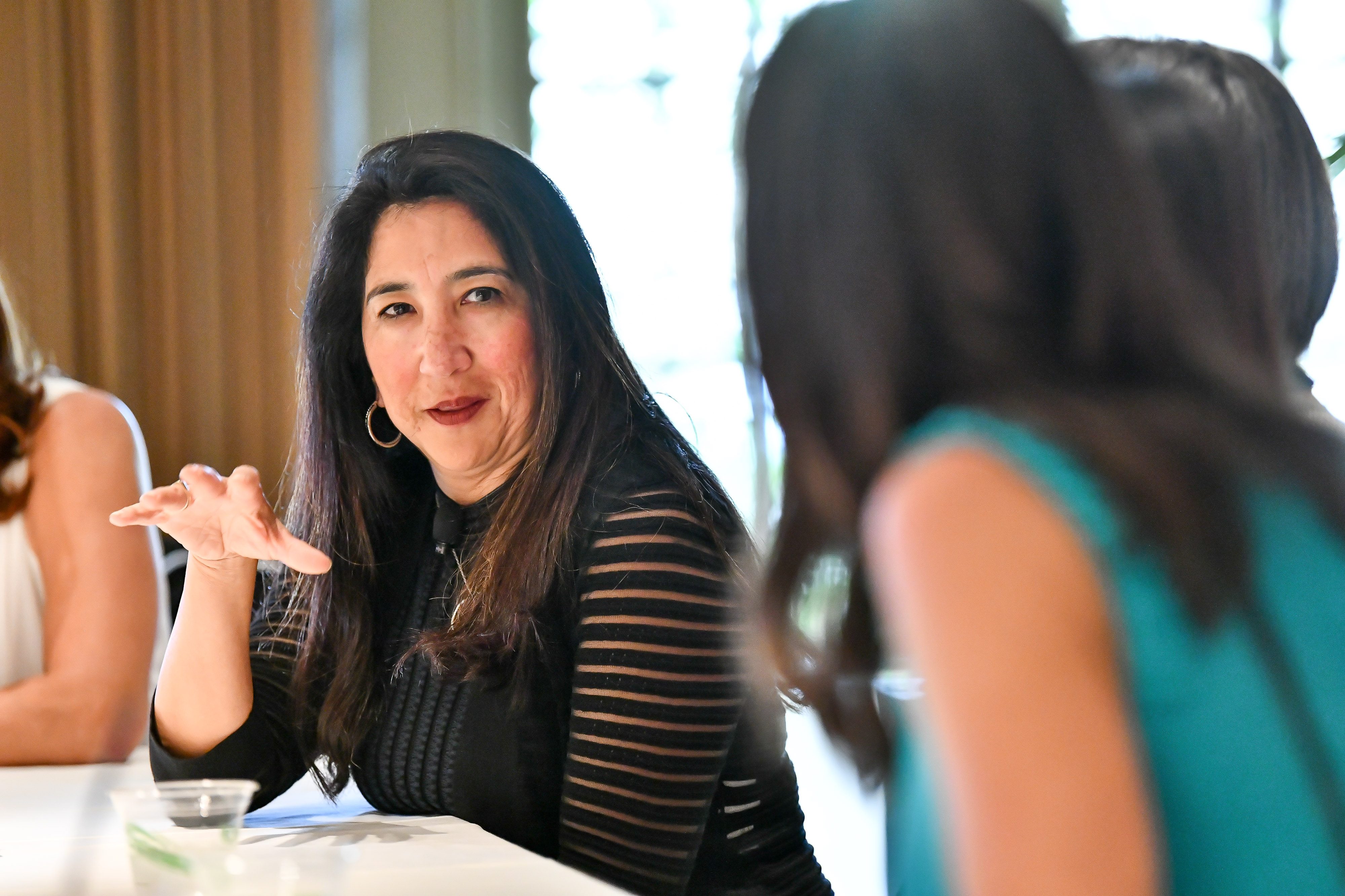 Elena Gomez, CFO of Zendesk, speaks at a Fortune Most Powerful Women Summit on Monday. (Photograph by Fortune Most Powerful Women)