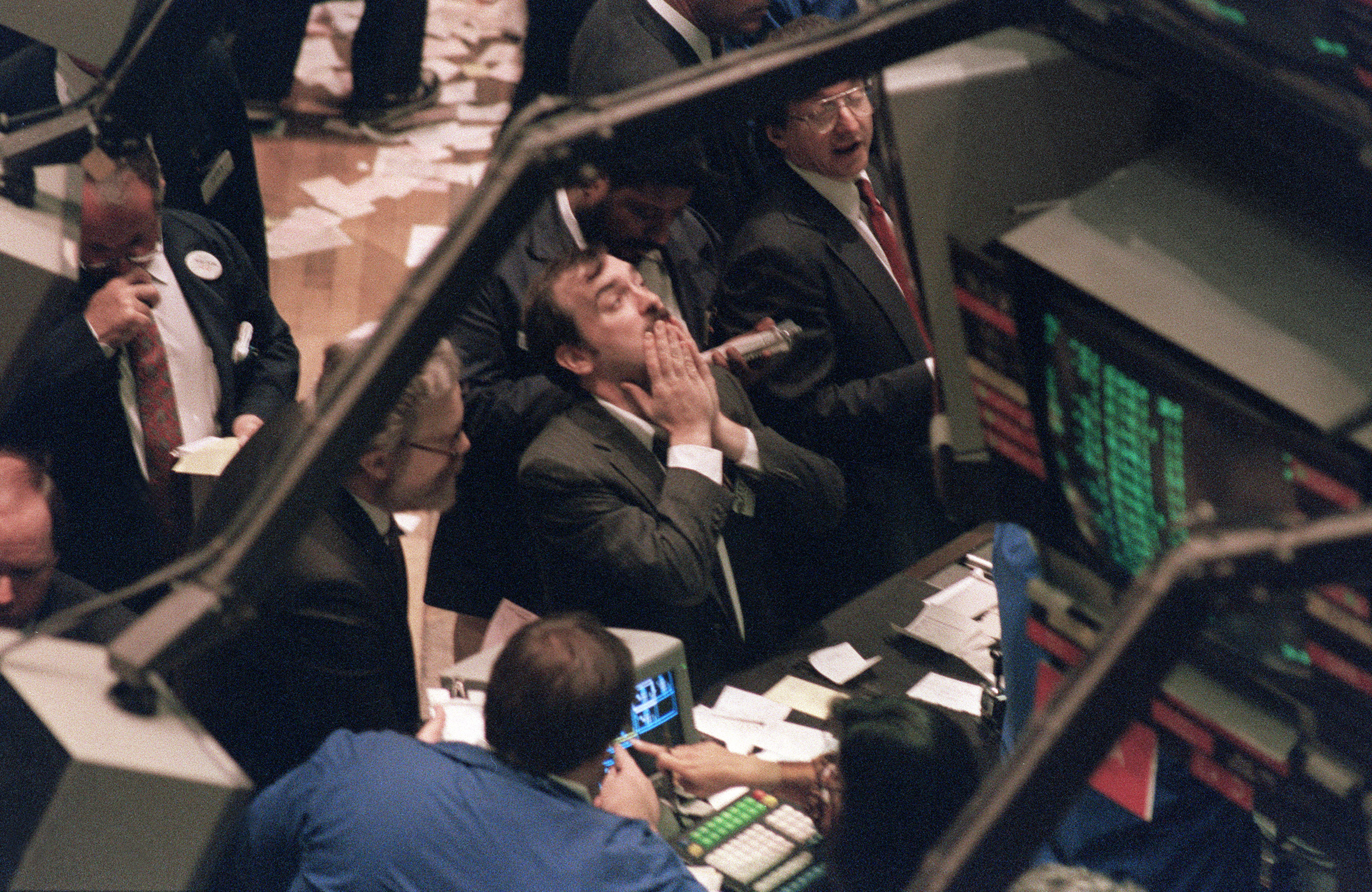 A trader (c) on the New York Stock Excha