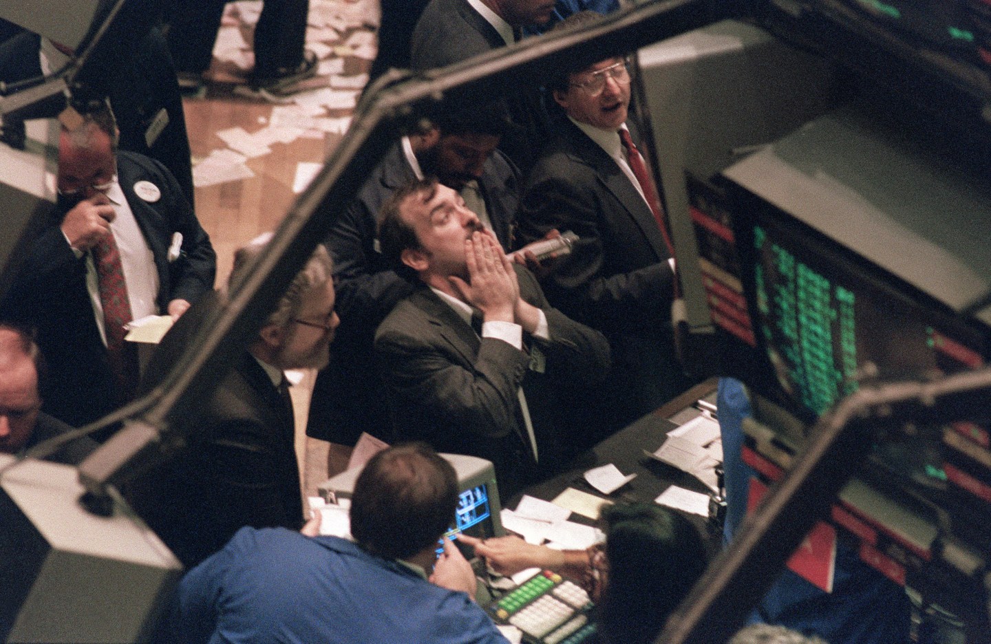A trader (c) on the New York Stock Excha