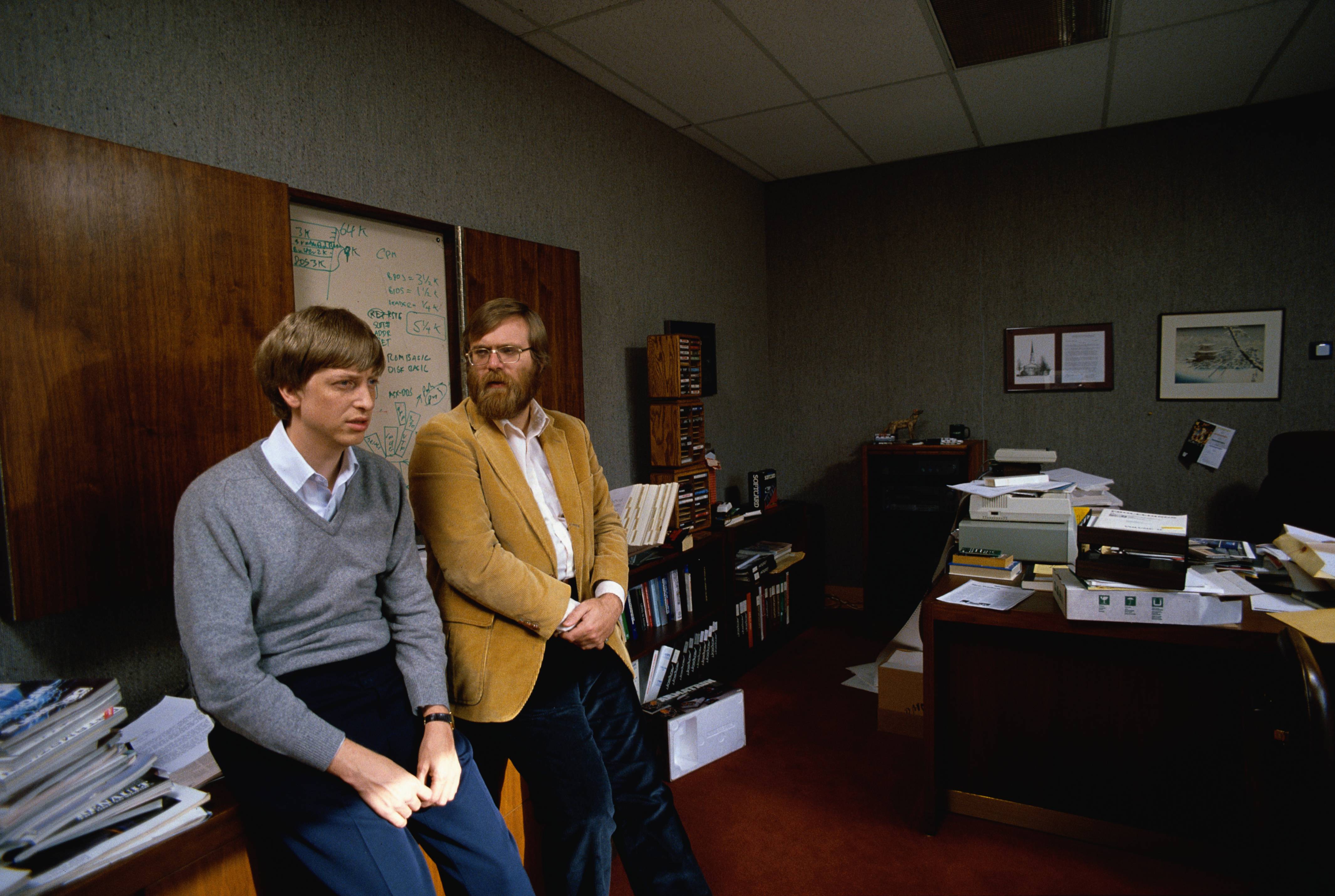 Microsoft Co-founders Bill Gates and Paul Allen