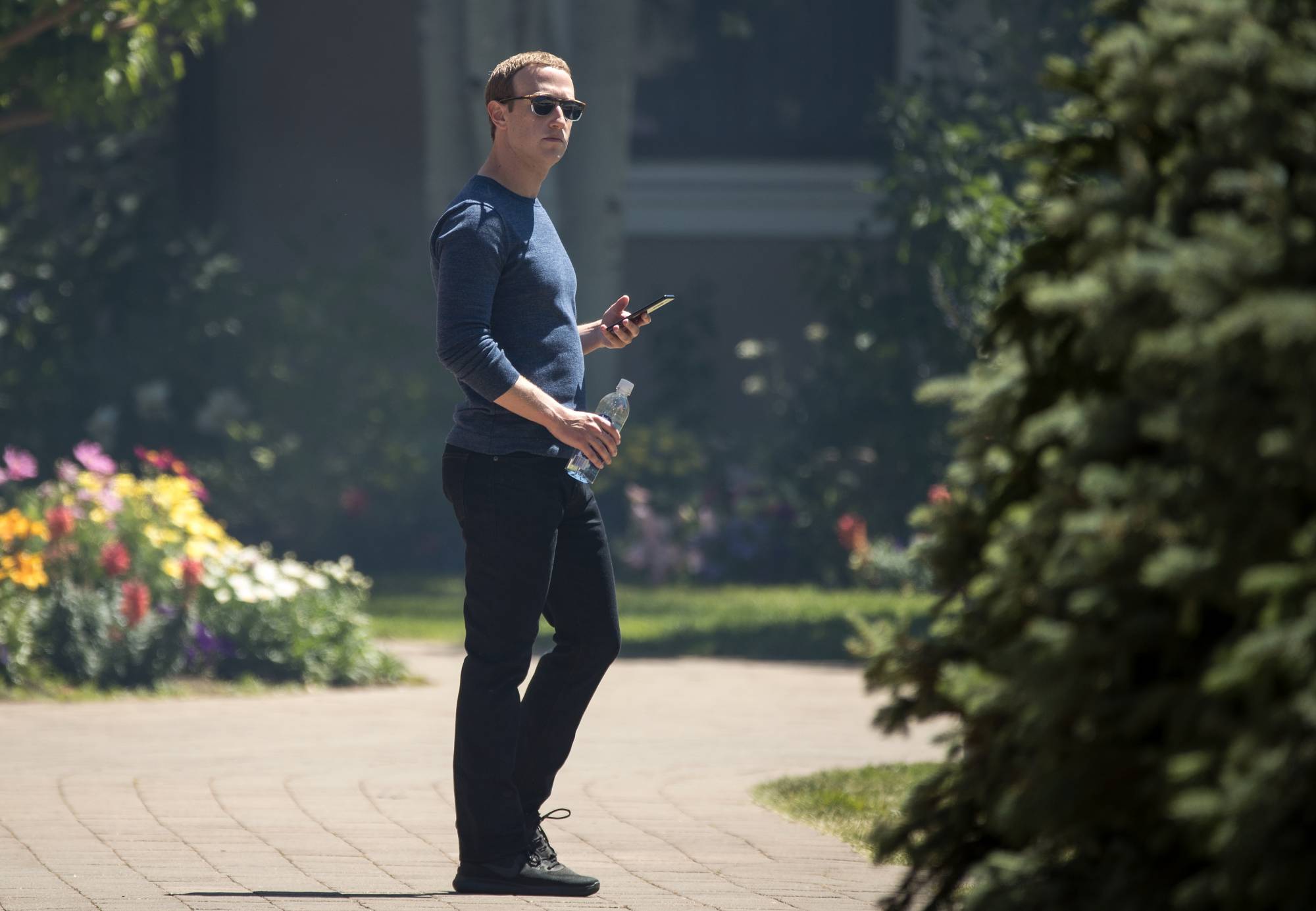 Mark Zuckerberg at an Allen & Co. meeting