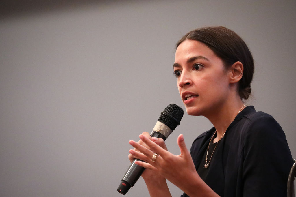 Progressive New York Congressional Candidate Alexandria Ocasio-Cortez Holds Town Hall Meeting In The Bronx