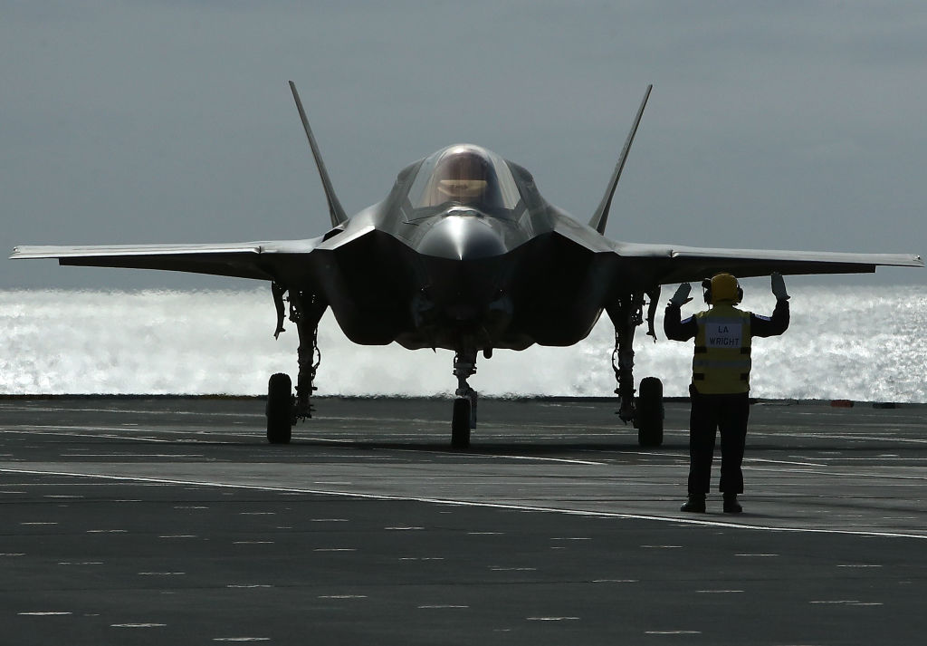 The Royal Navy's HMS Queen Elizabeth Aircraft Carrier Takes Part In Training Exercises On Maiden Voyage To U.S.